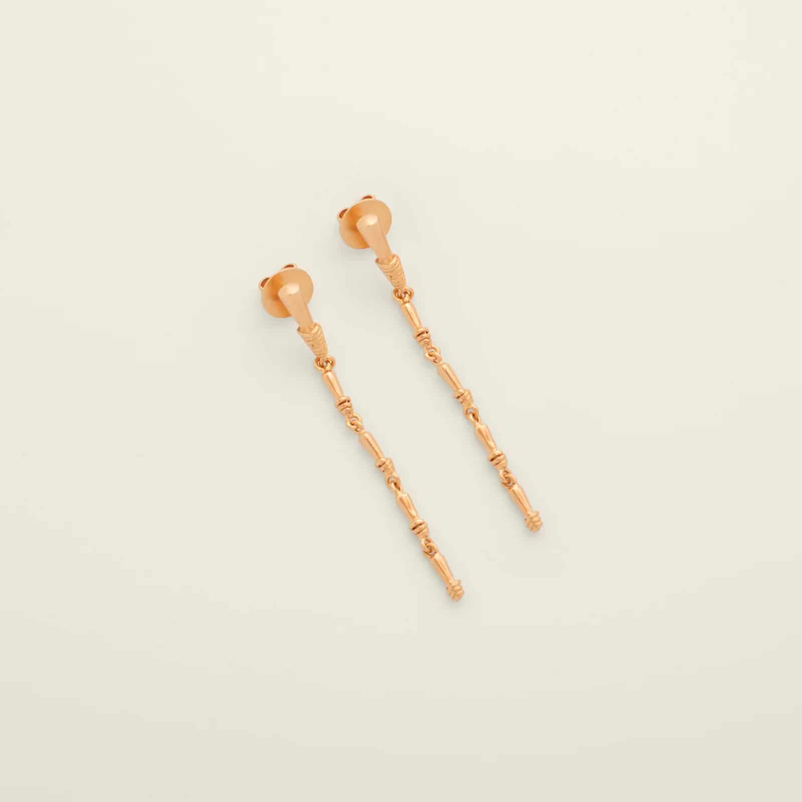 Long Pech Earrings Gold - miniatura 2