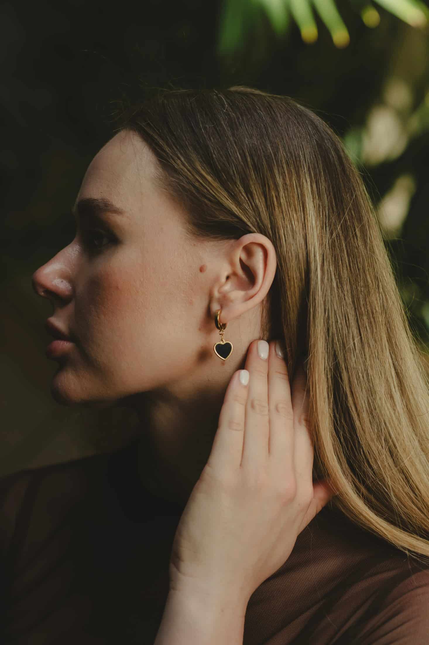 ARETES HEART BLACK - miniatura 2