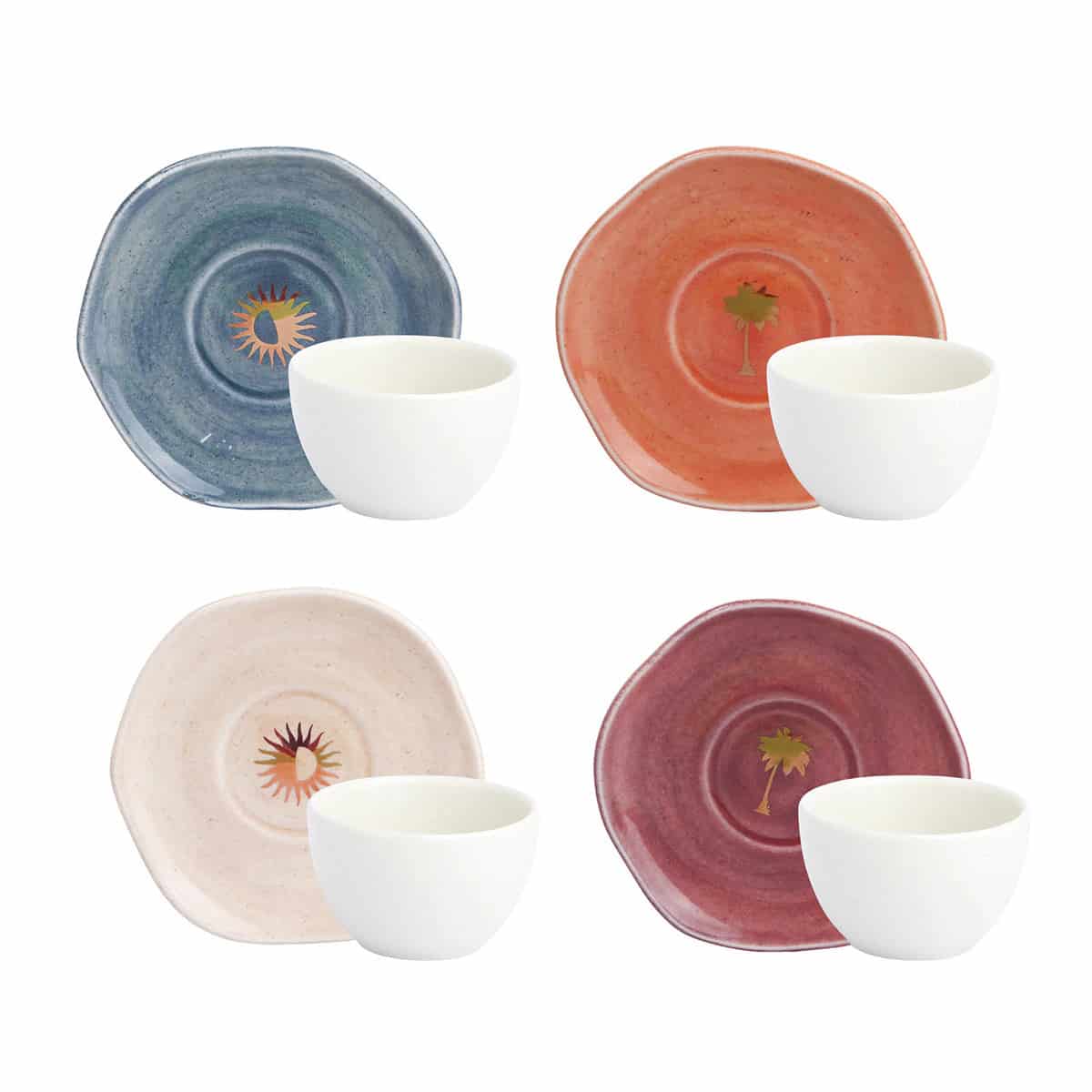 Set de Café / Té Corona x Malai 4 Puestos 8 Piezas - miniatura 1