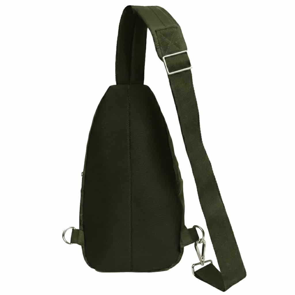 Bandolera Cruzada de Viaje Mediana Light Verde Militar -VM - miniatura 5