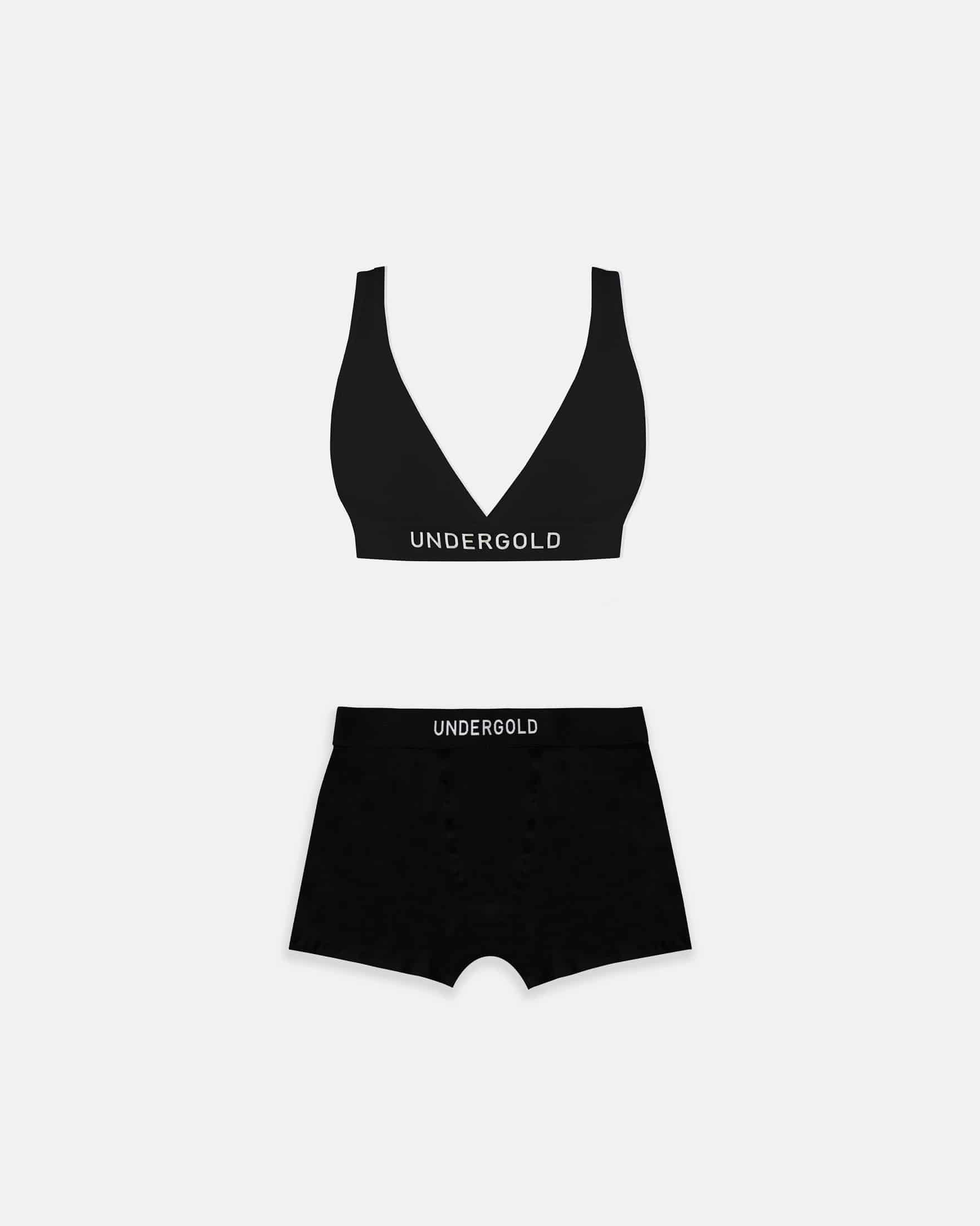 Pack Basics Intimate Top & W Basics Boxers Black - miniatura 1