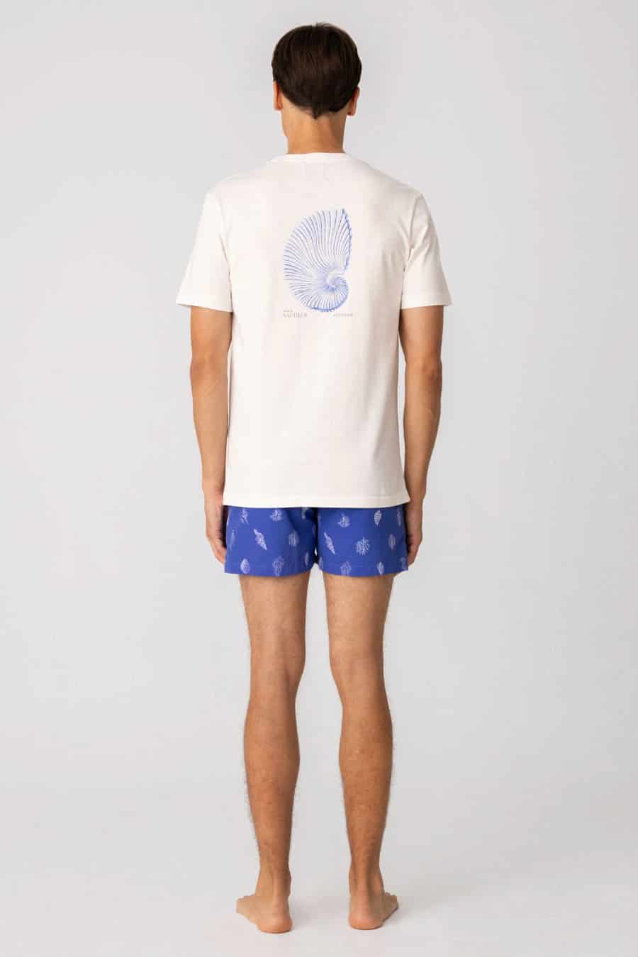 Men's cotton t-shirt white albatros - miniatura 2