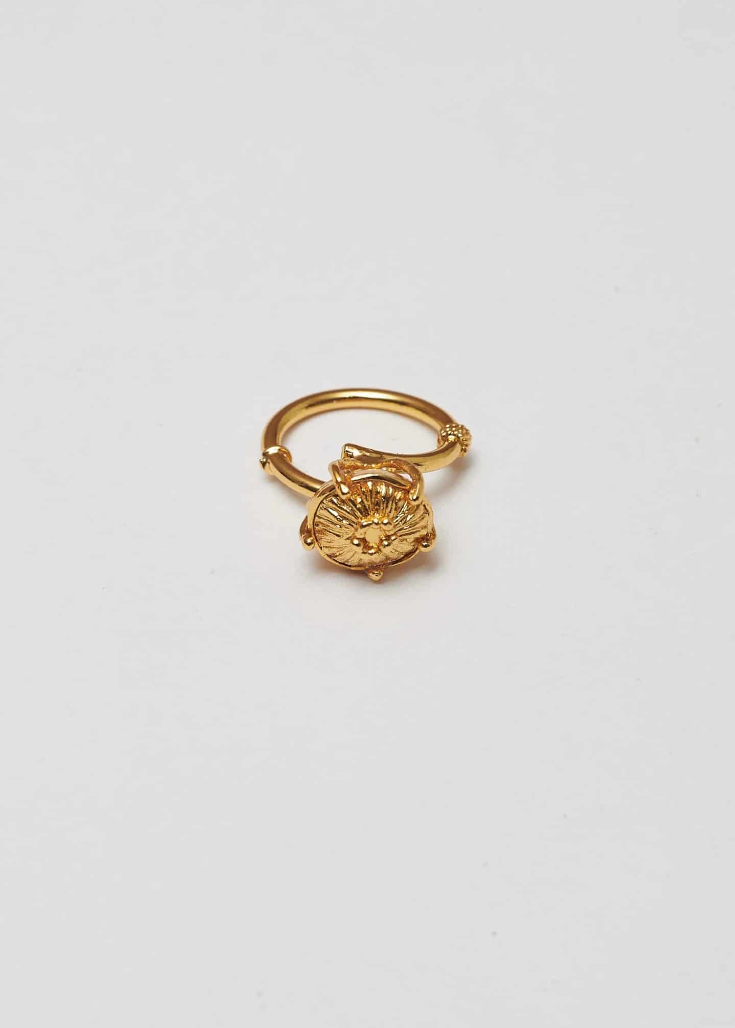 Anillo sombrerito mini dorado - miniatura 5