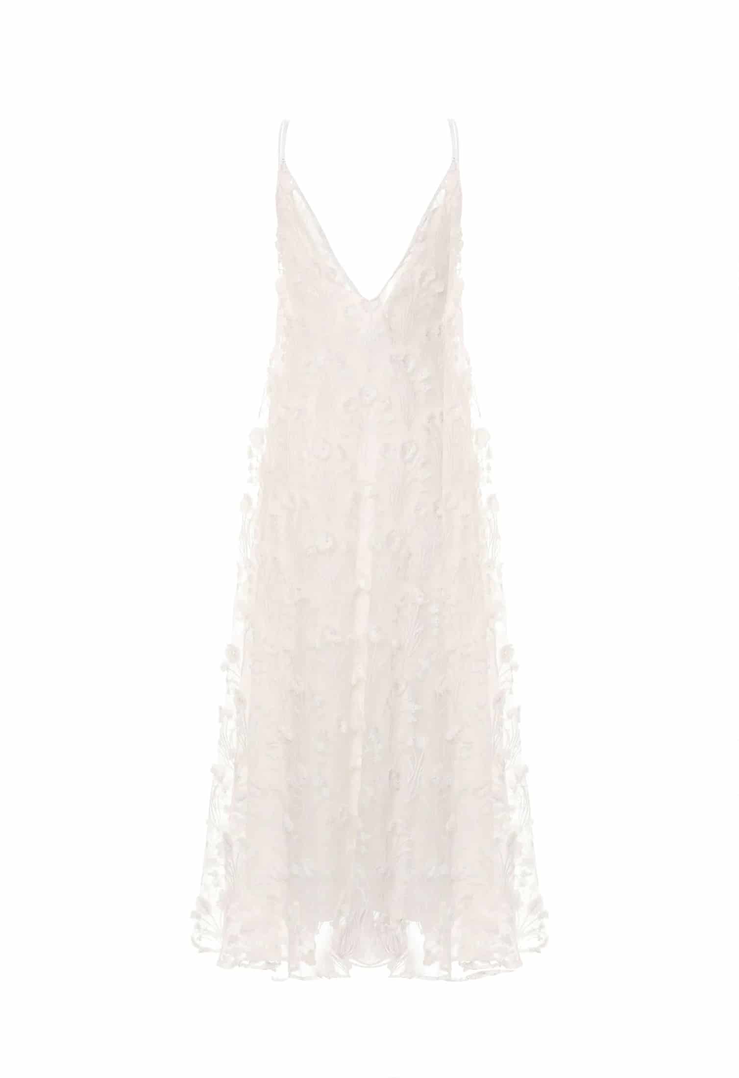 Hierbaluisa Diente de Leon Organza Maxi Dress - miniatura 6