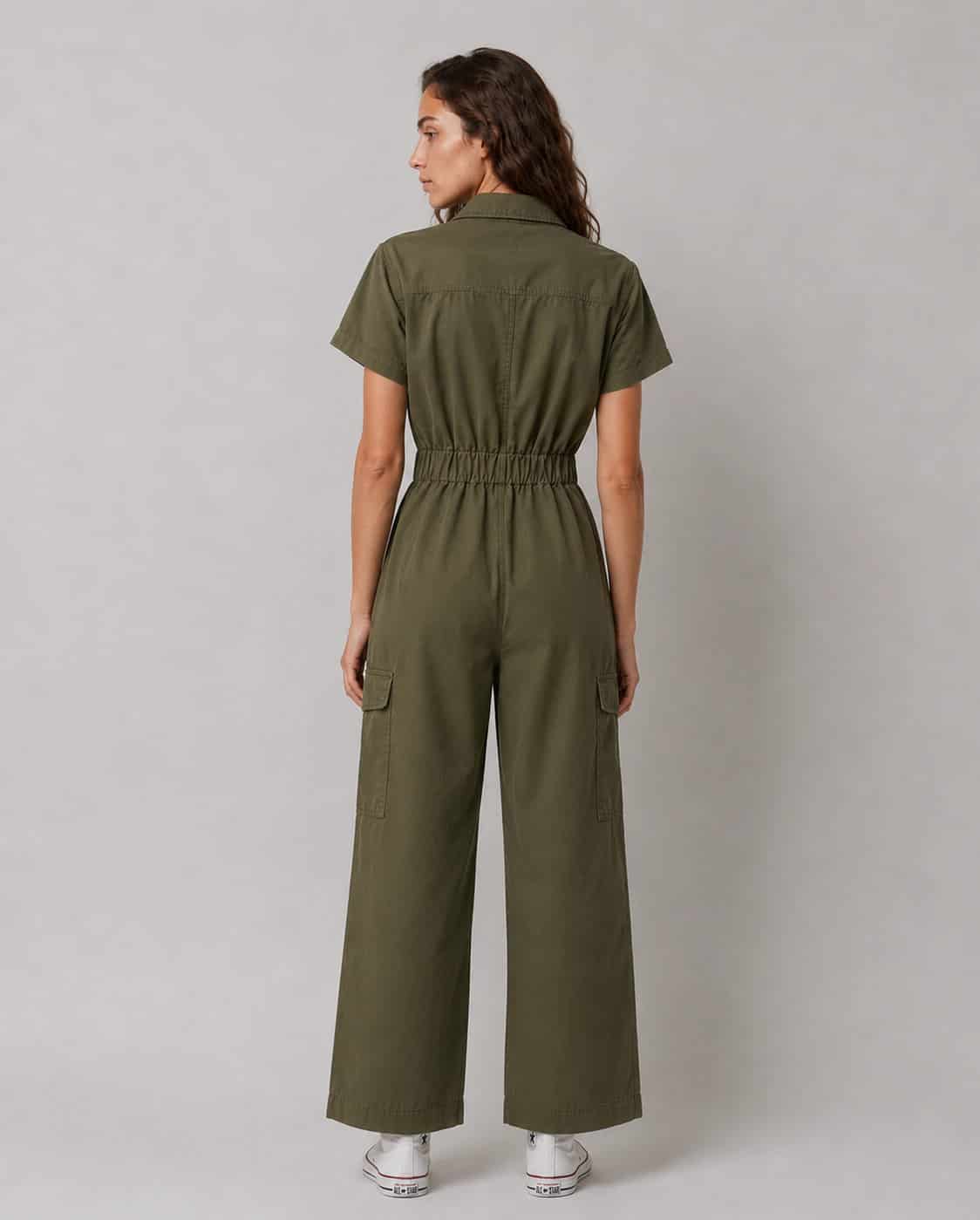 Organic Cotton Cargo Jumpsuit - miniatura 4