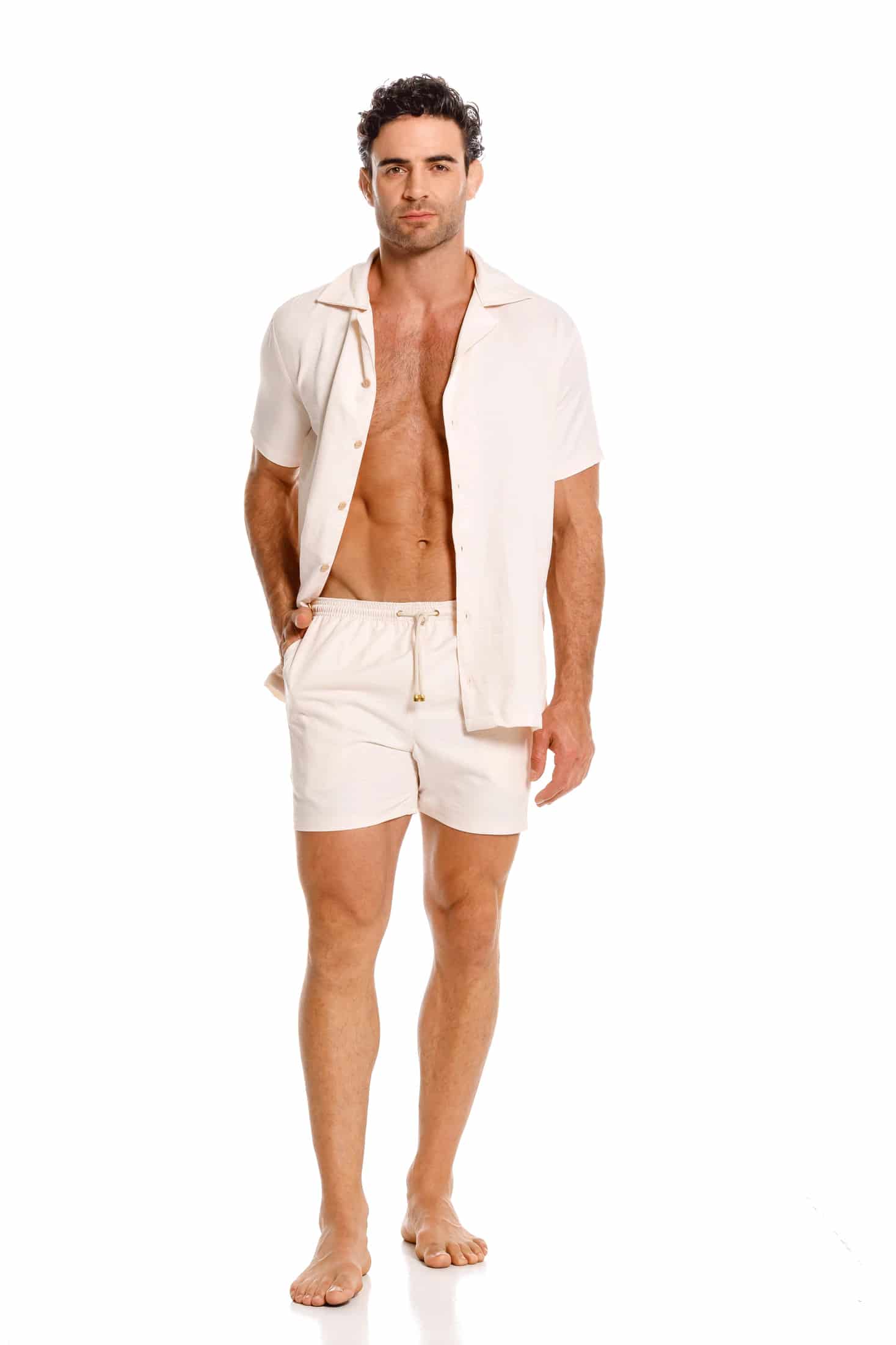 Camisa Hombre Arena - miniatura 2