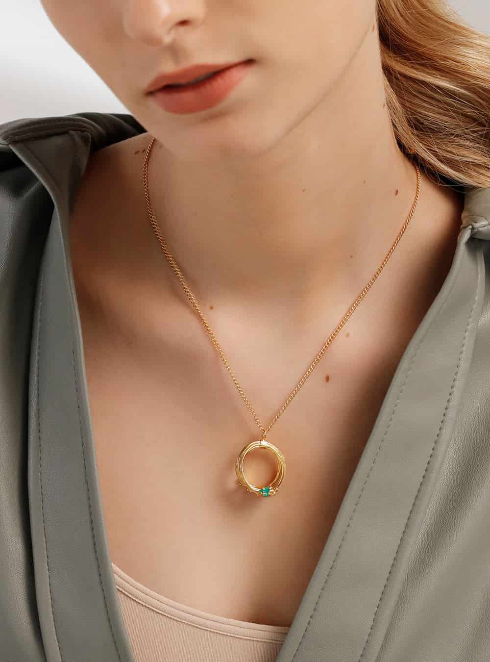 Collar Geo Esmeralda - miniatura 3