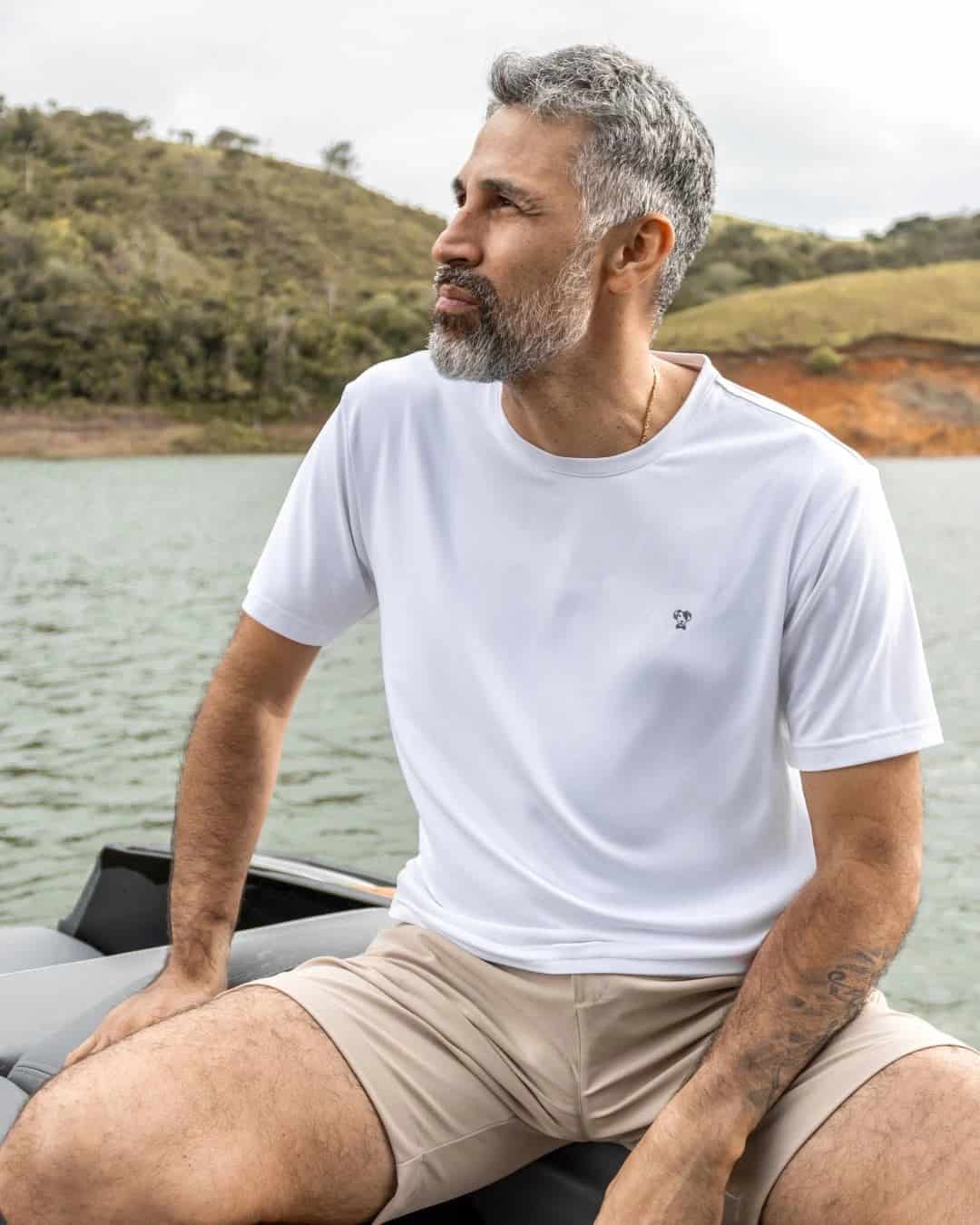 Camiseta Performance Antiarrugas Blanca - miniatura 2