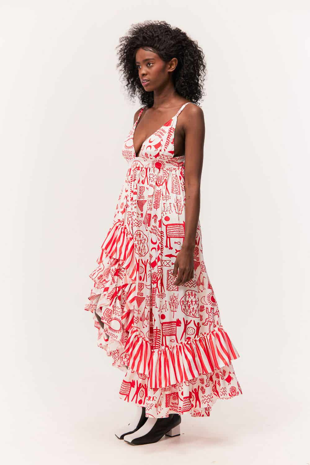 Vestido Merengue / Estampado Rupestre - miniatura 3