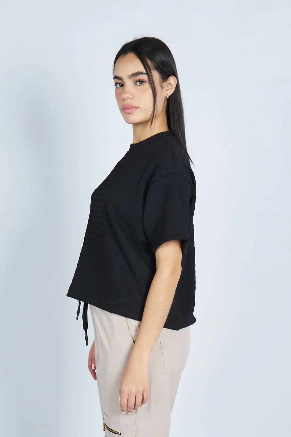 Camiseta oversize textura NEGRA | Drop 03 | - miniatura 5