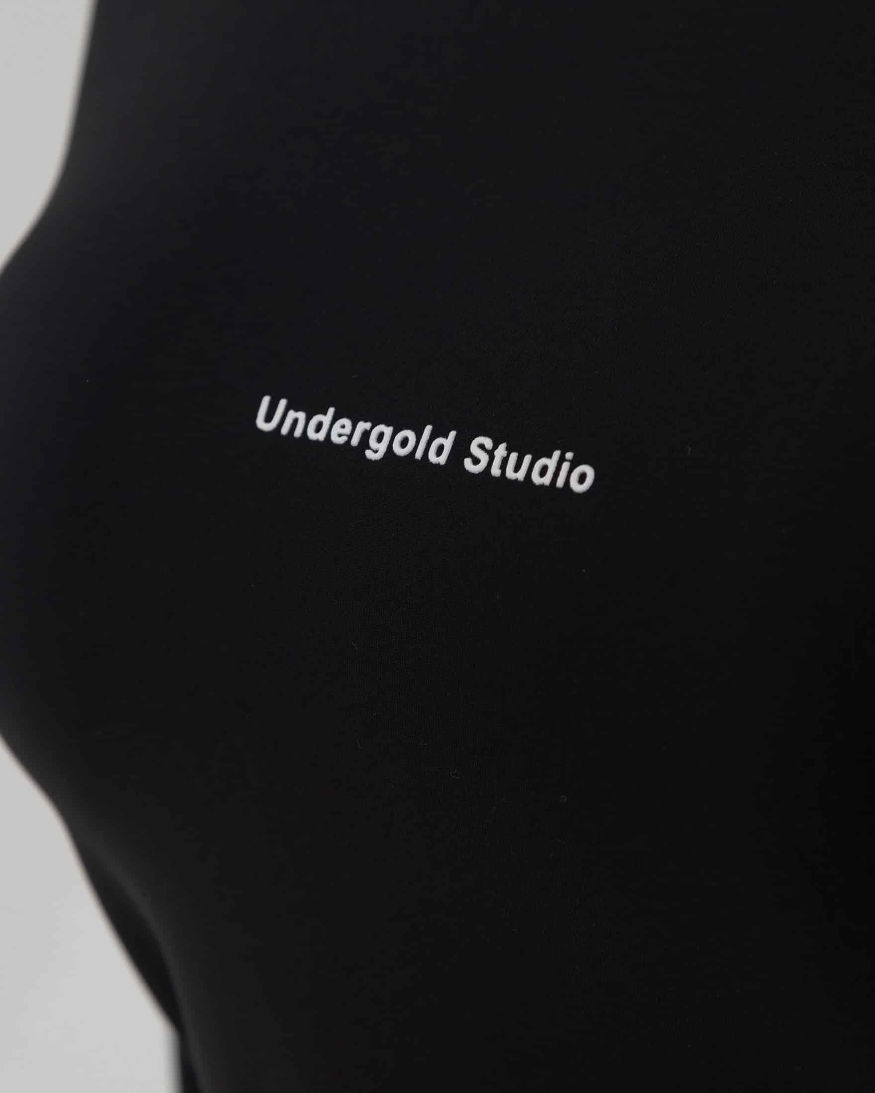 W Basics Undergold Studio Ultra Slim Long Sleeve Tee Black - miniatura 4