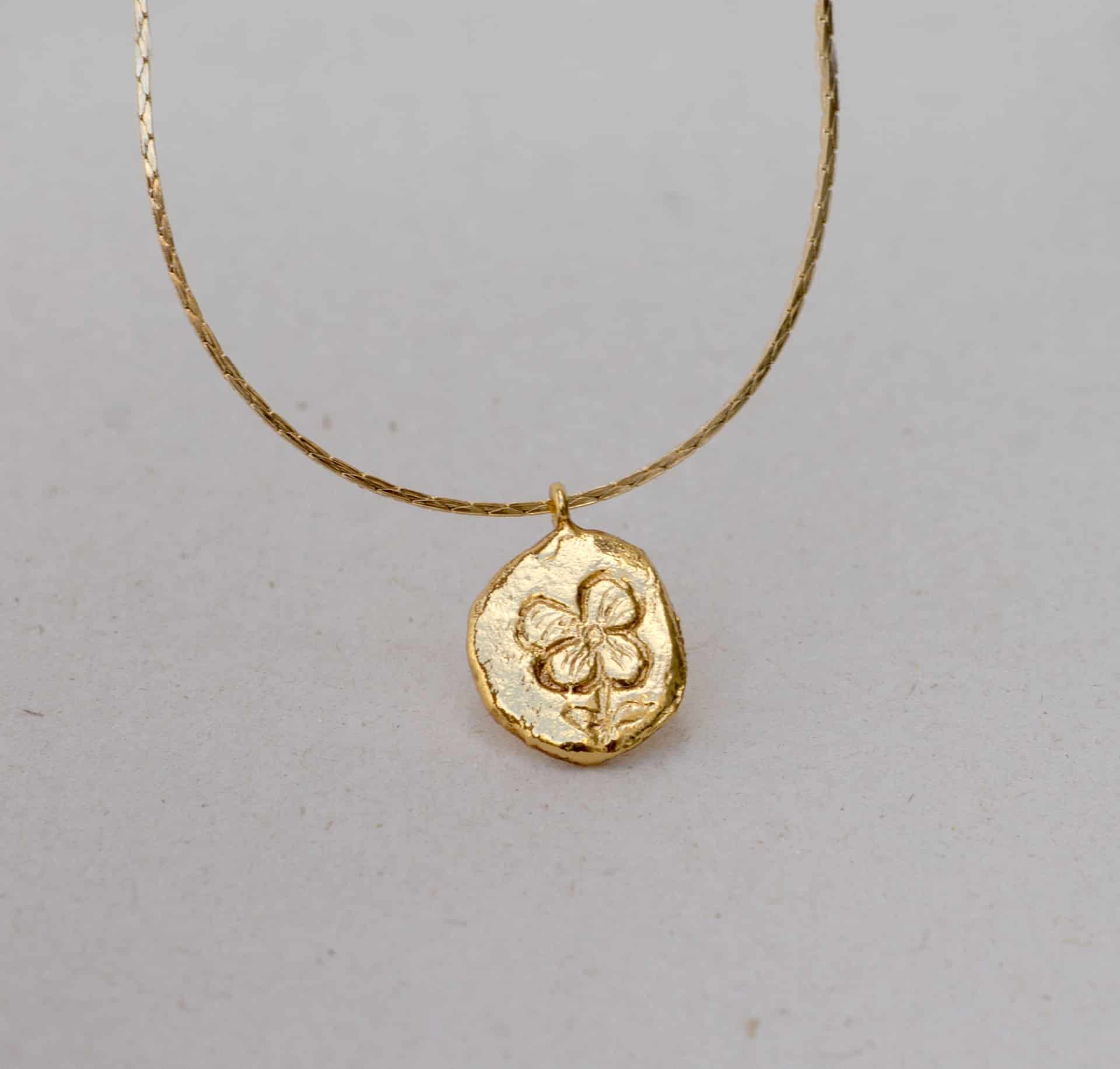 Collar moneda Flor - miniatura 2