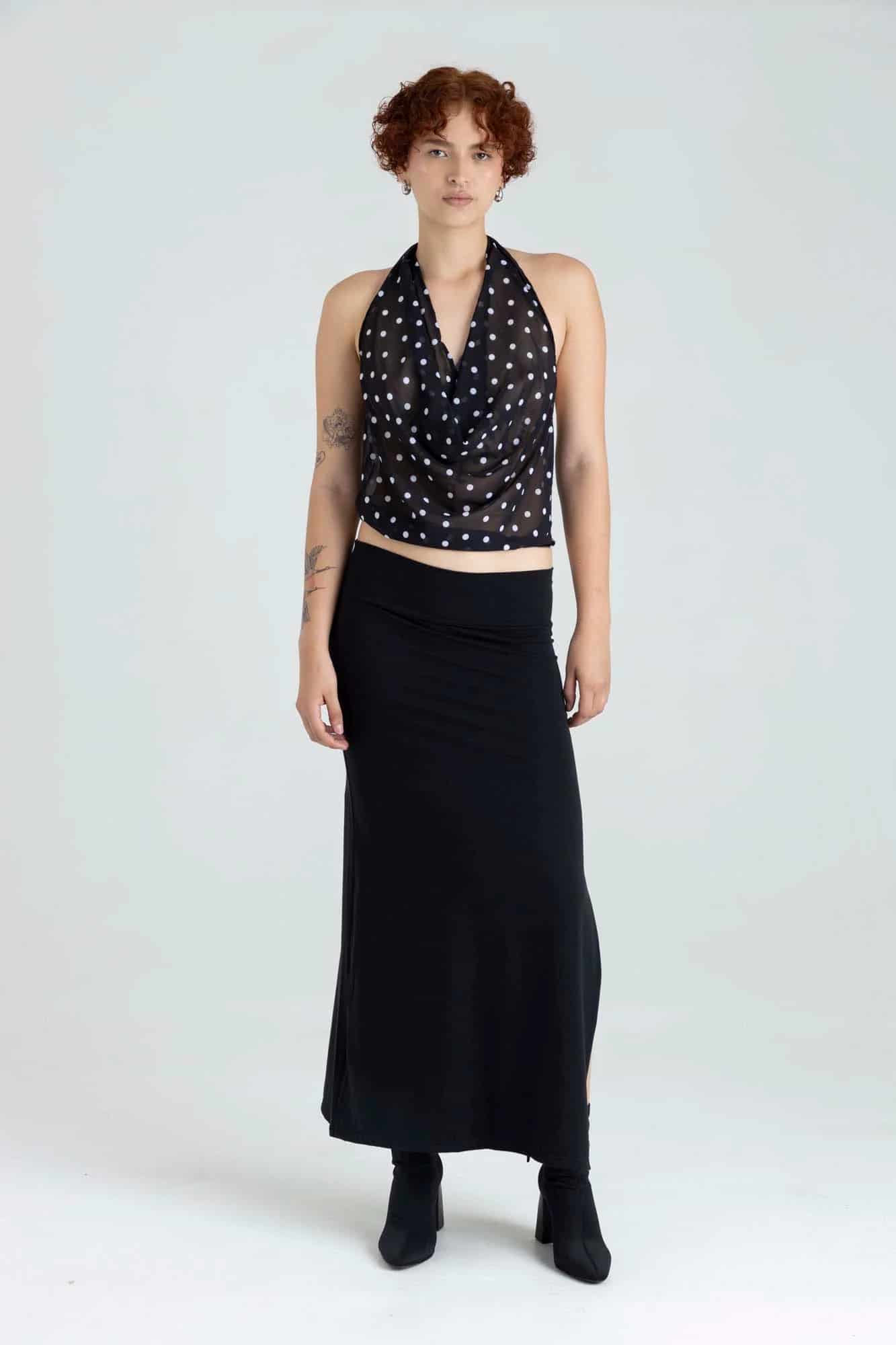 GABY DRAPED TOP - miniatura 14