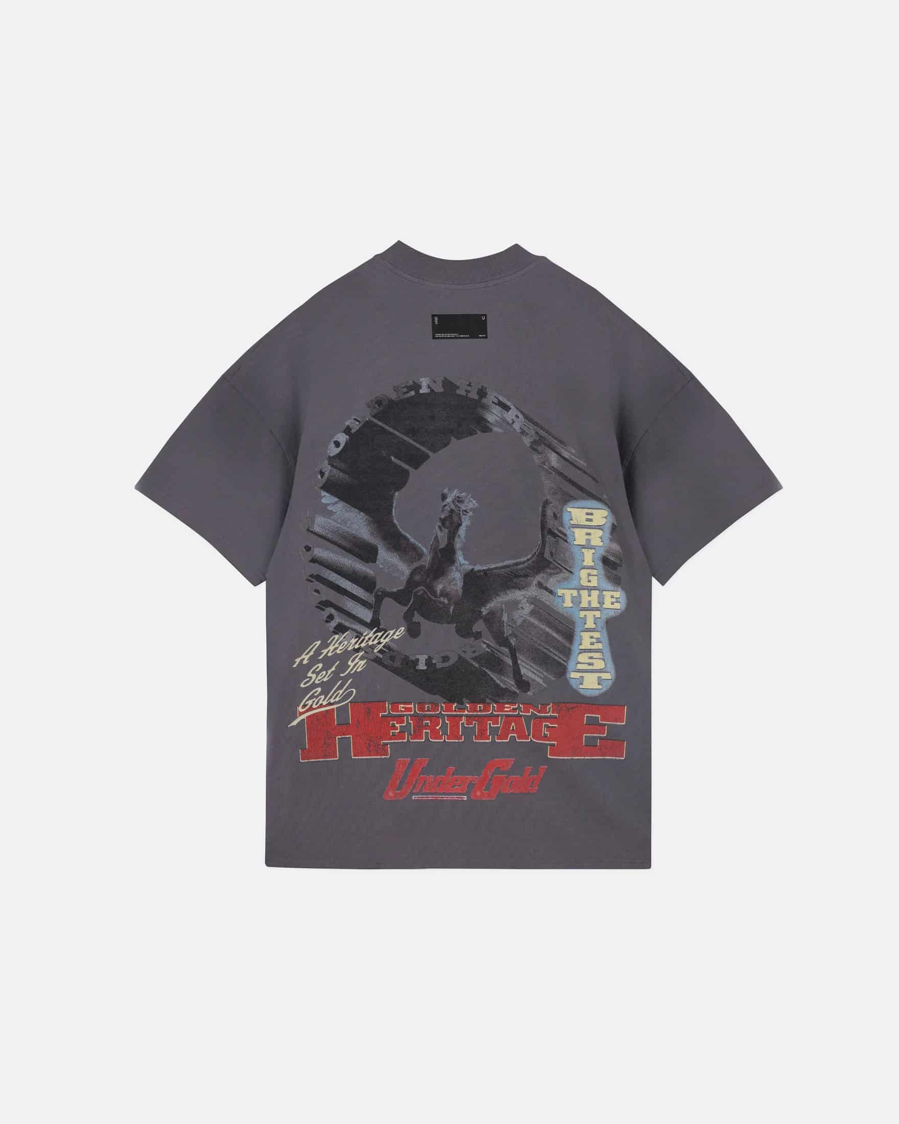 Golden Heritage Pegasus Tshirt Gray - miniatura 1