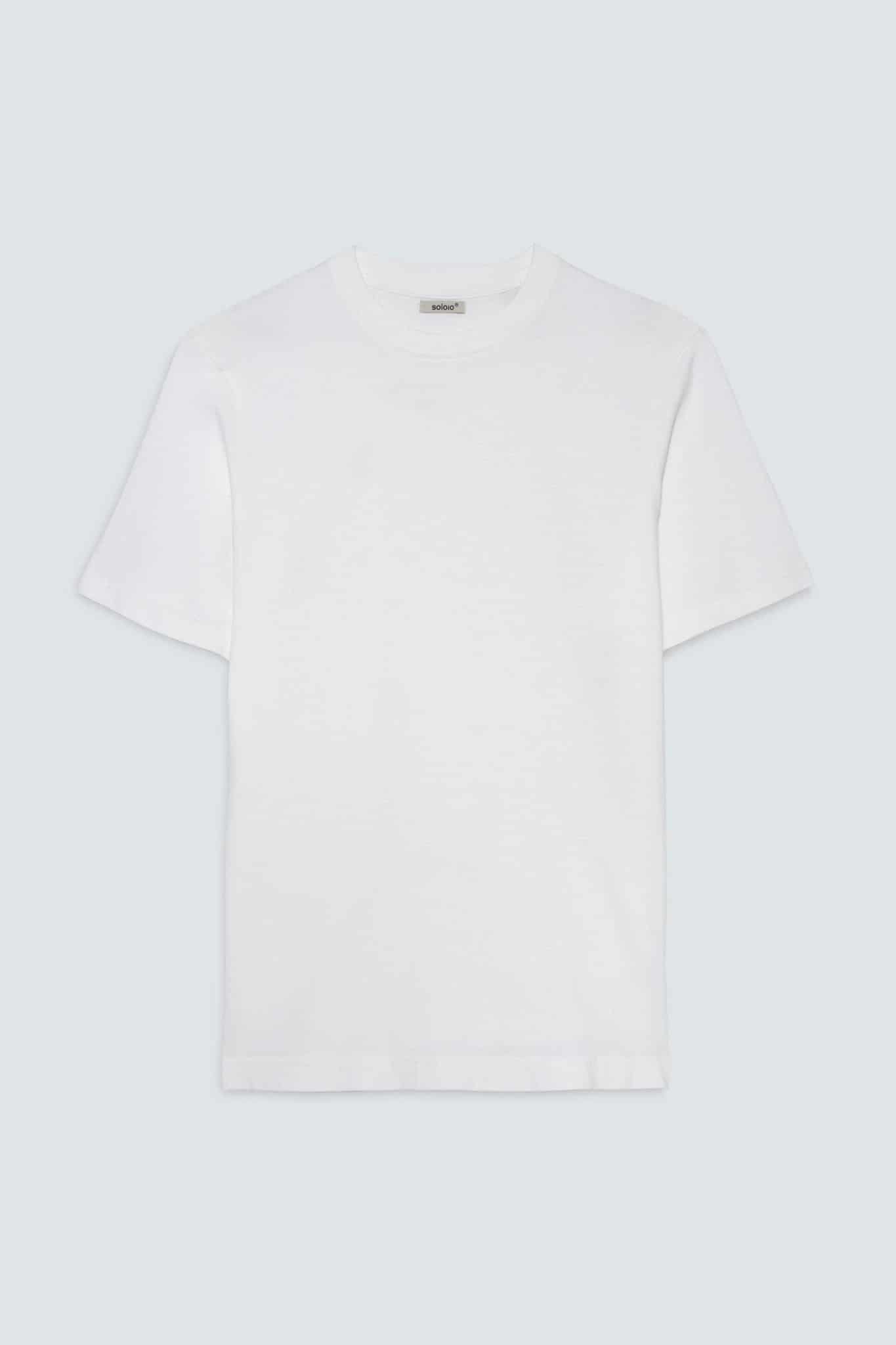 Men's cotton t-shirt white giorgio - miniatura 1