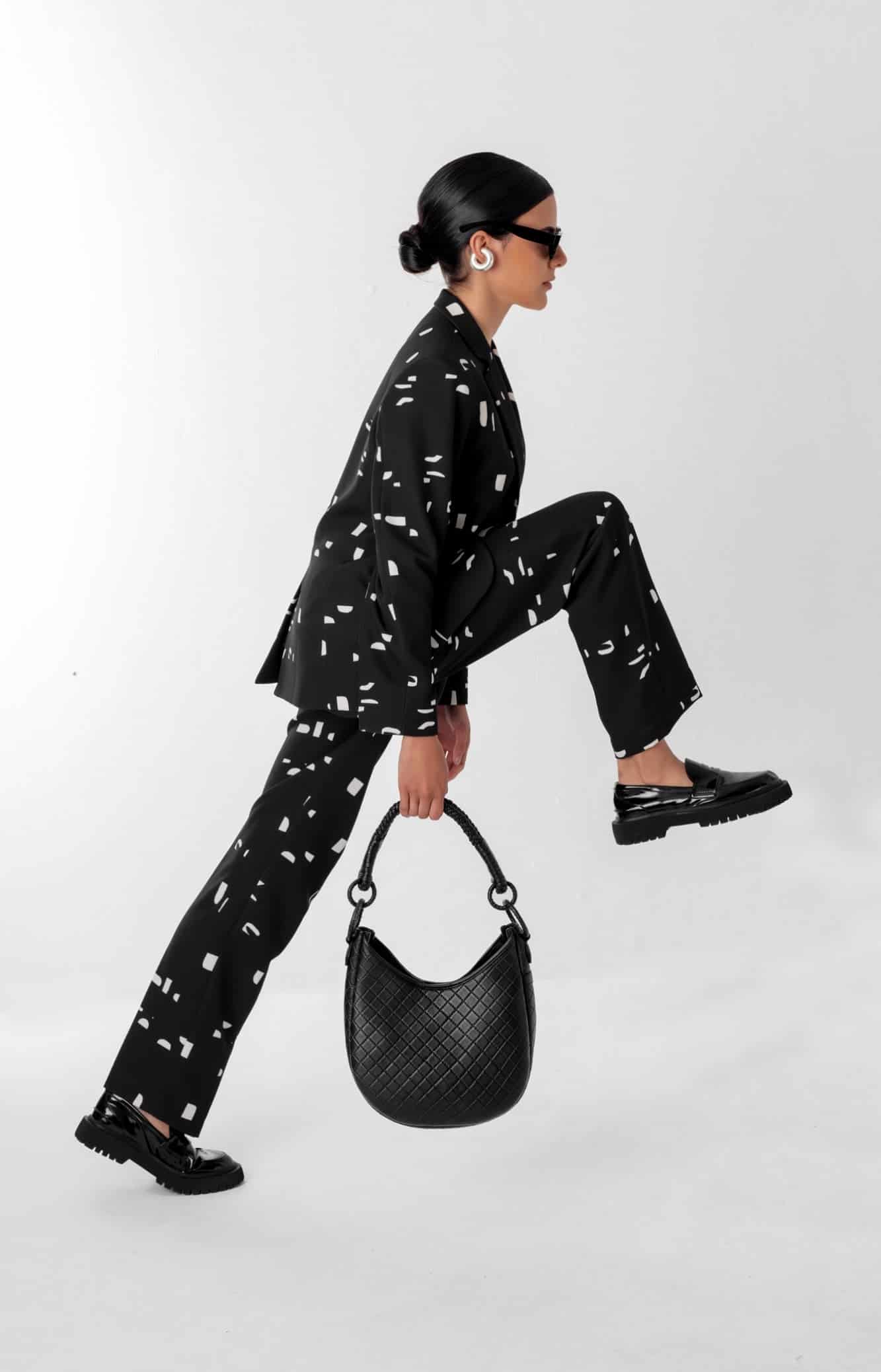 Saddle Shoulder Bag, Black - miniatura 2