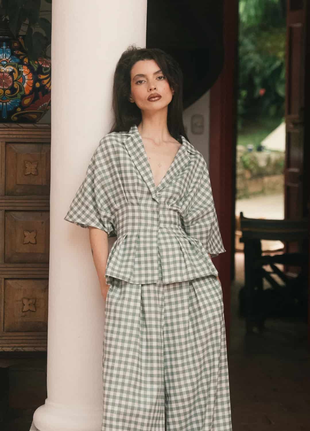 Camisera Gaviota Cuadros Verde - miniatura 4