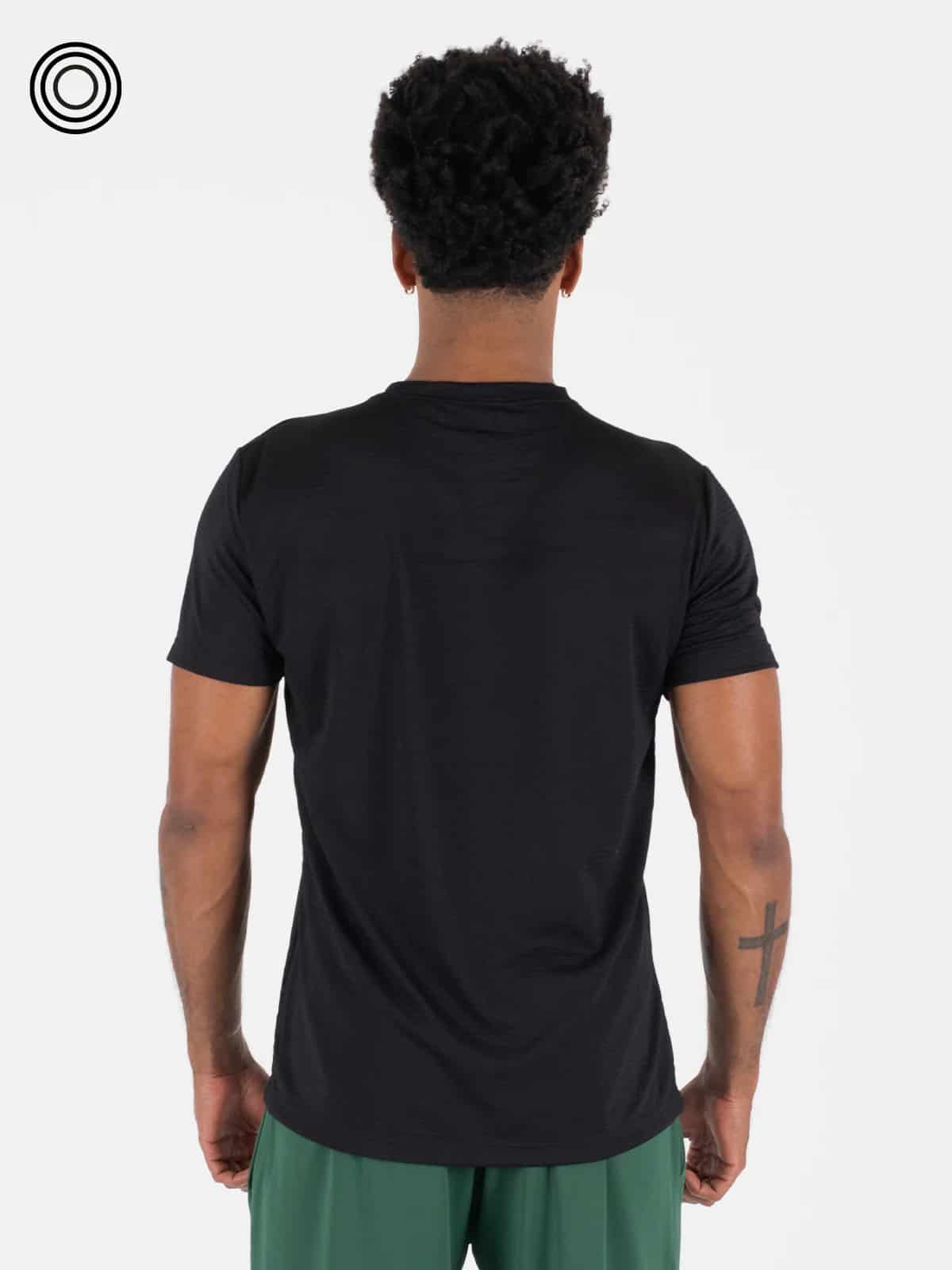 Camiseta panal hombre negra - miniatura 4