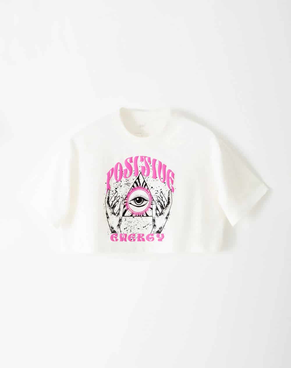 Camiseta crop regular algodón habana mujer - miniatura 5