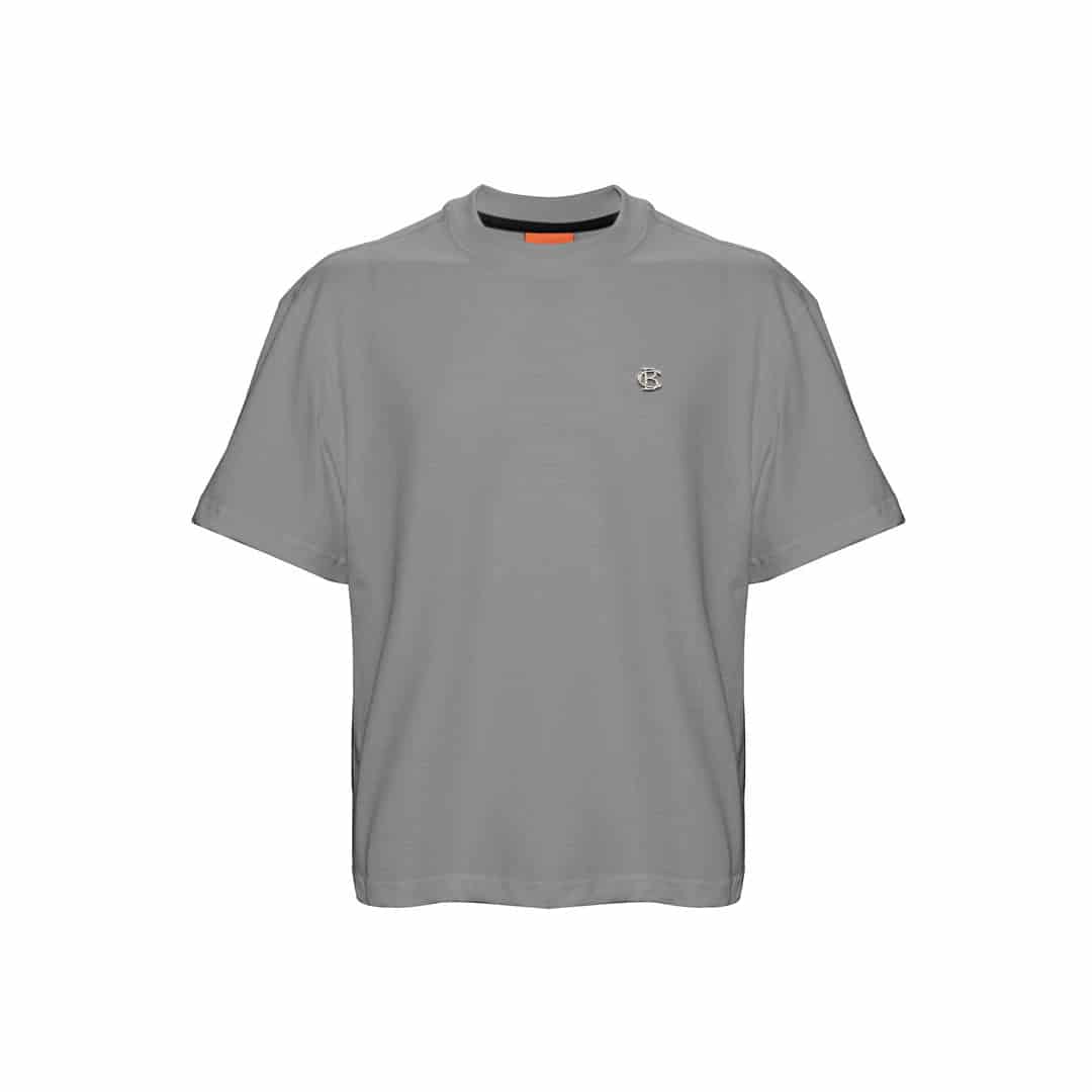Camiseta Oversize Gris Basics Chrome - miniatura 1