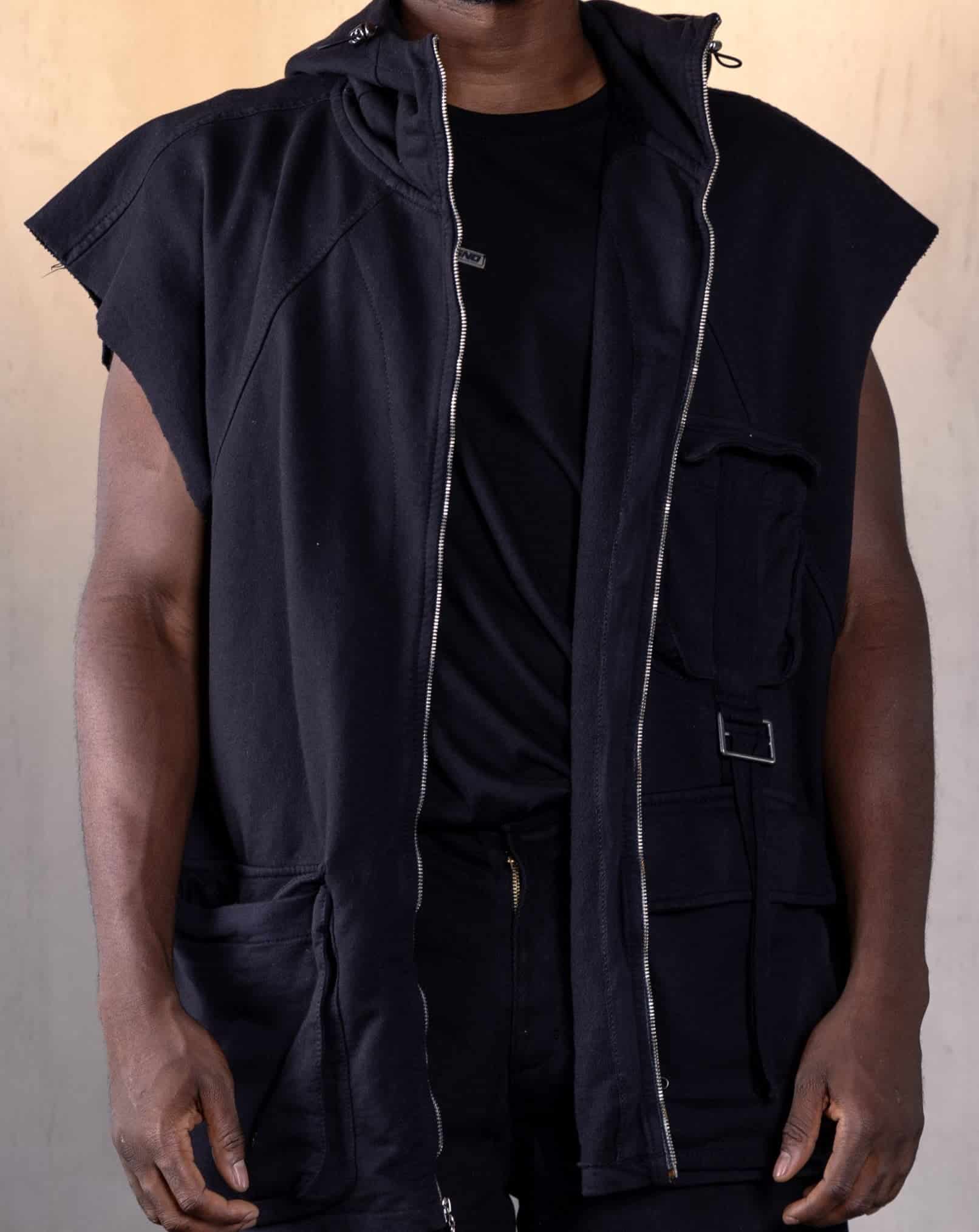 Chaleco Unisex Oversize-Negro - miniatura 1