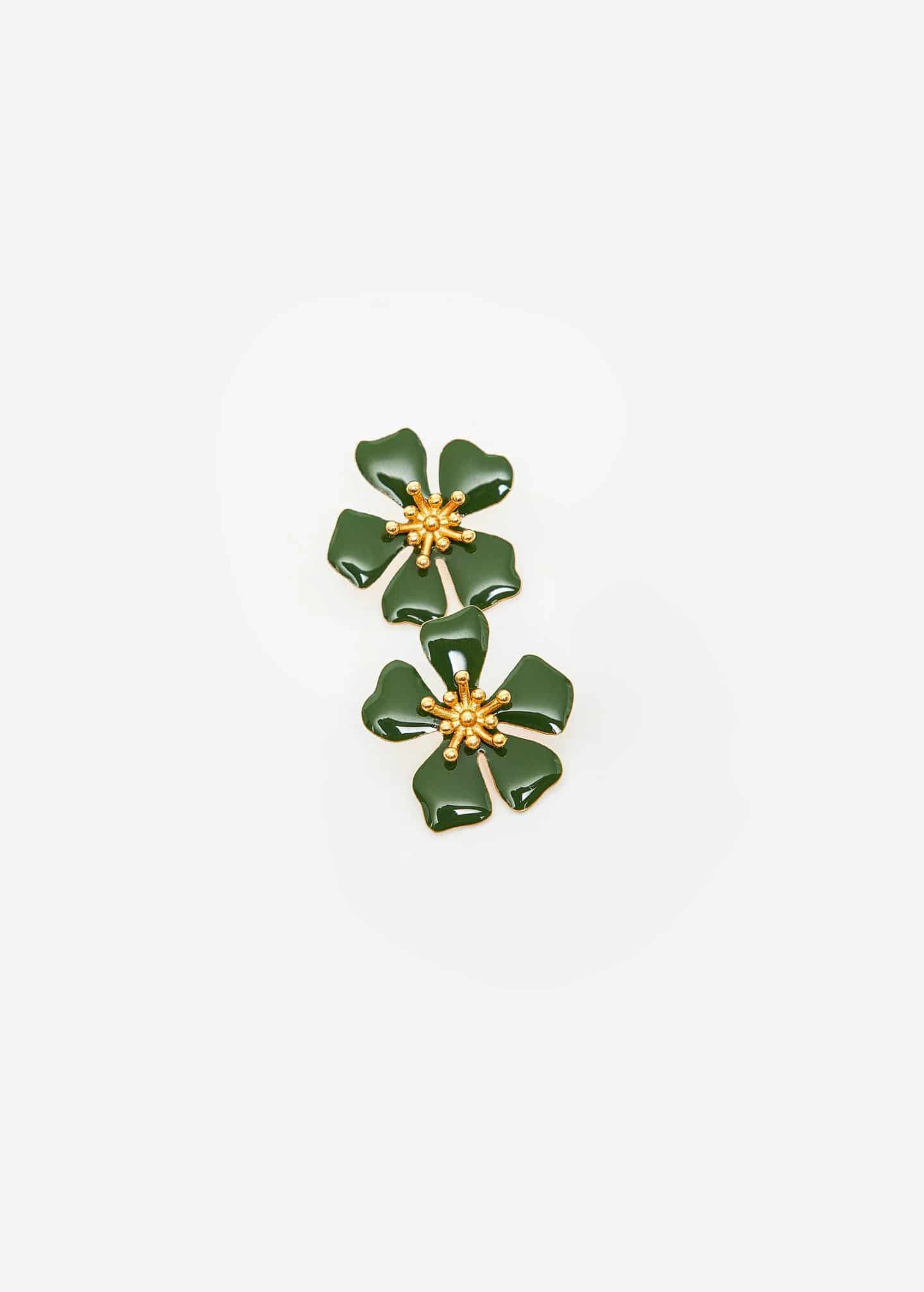 Aretes Aurora midi Verde - miniatura 2