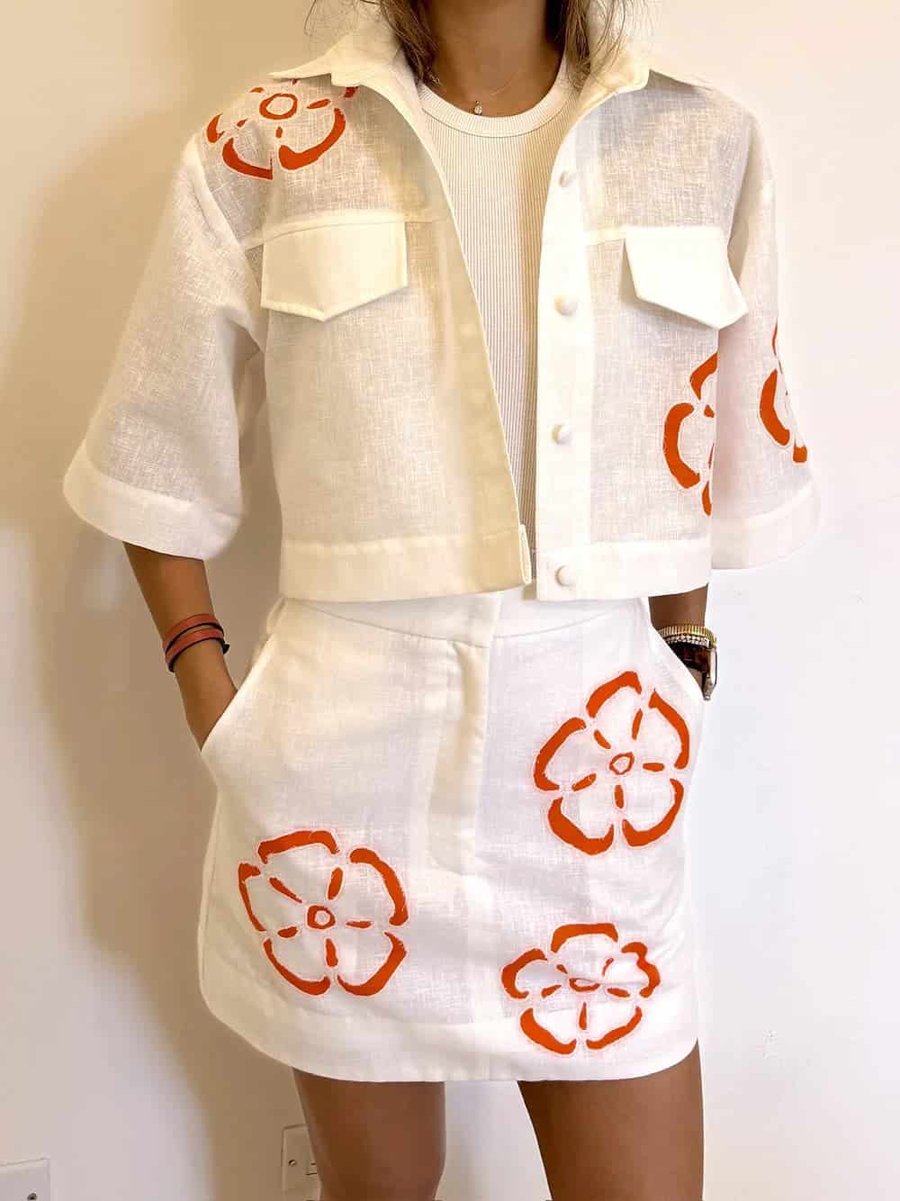 Valentina Linen Skirt - miniatura 1