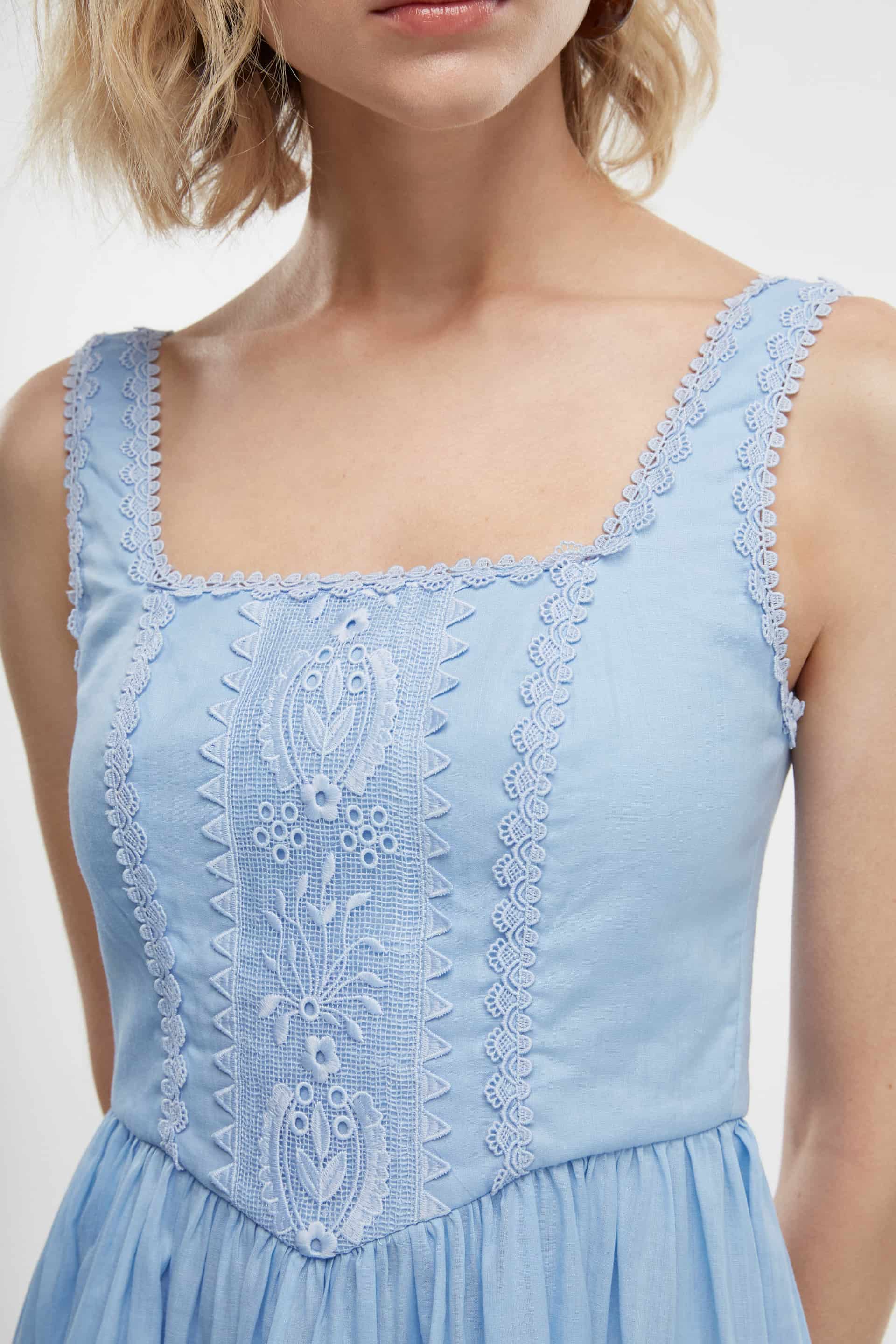 SERENA MINI DRESS BLUE - miniatura 4