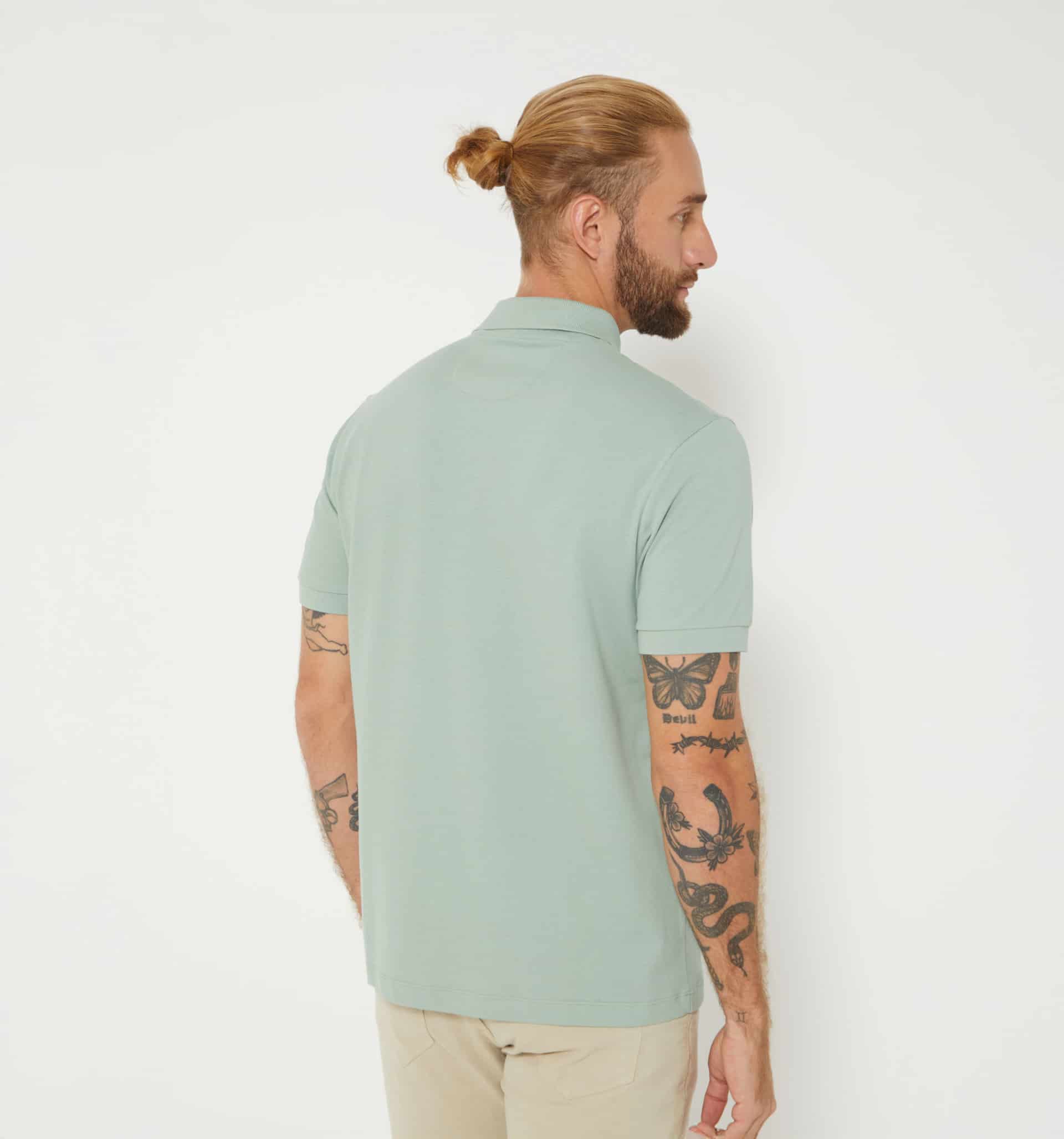 Polo básico para hombre slim fit - miniatura 5