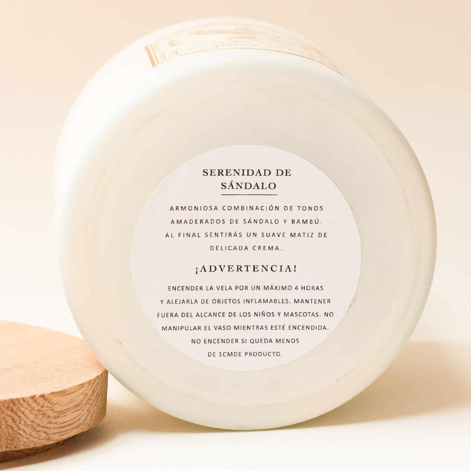 VELA AROMATICA SERENIDAD DE SÁNDALO 200GR - miniatura 3