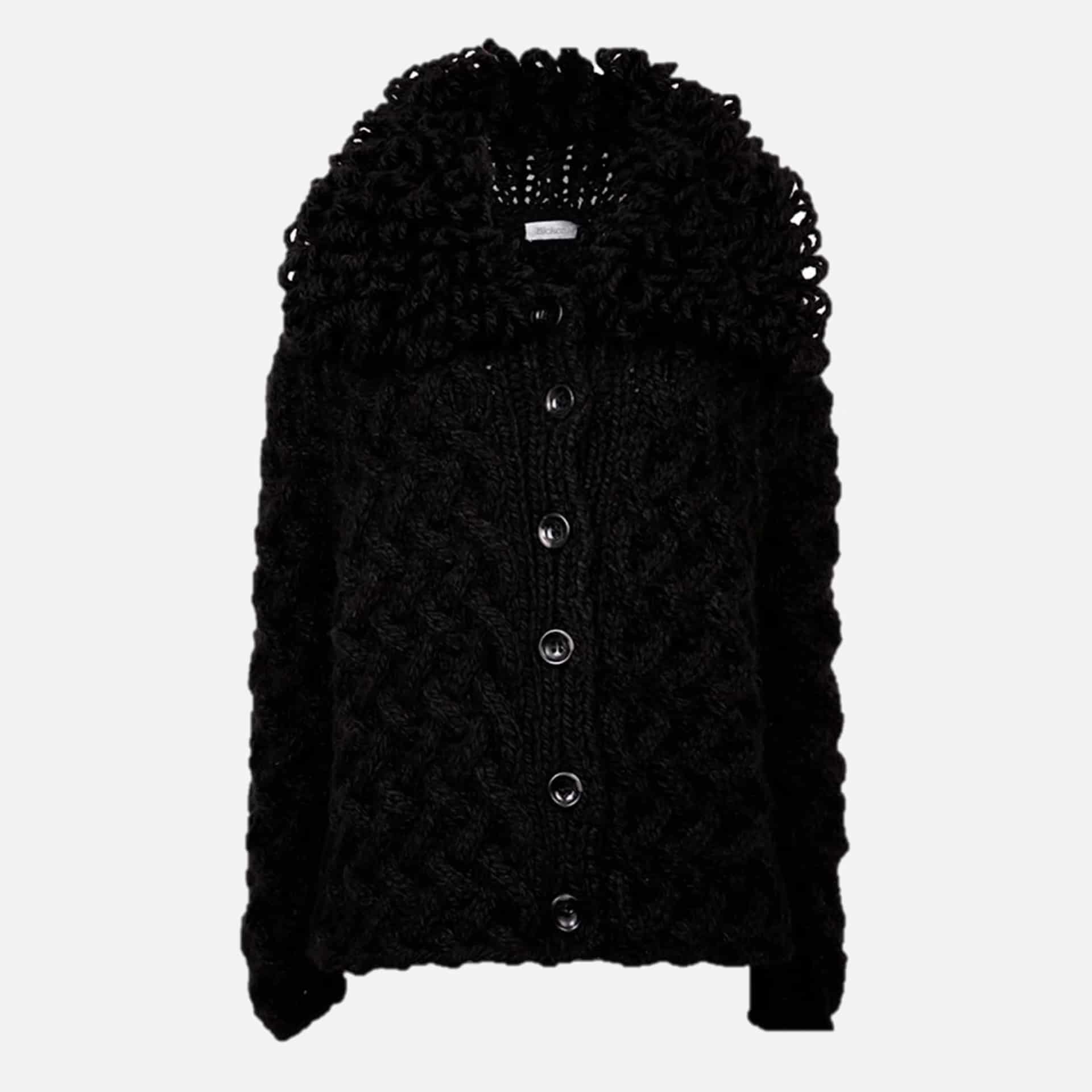 GABRIELA KNITTED SWEATER WITH LOOPS NECK - miniatura 2
