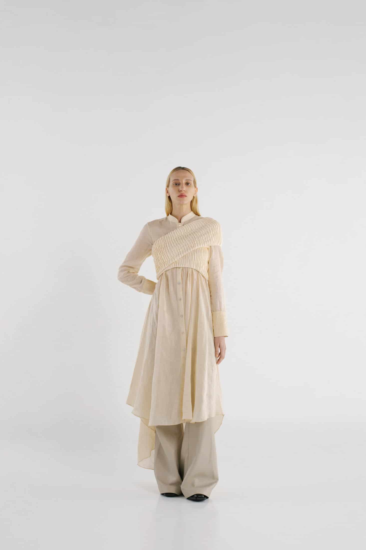 FURROWS SHIRT DRESS TOP - miniatura 13