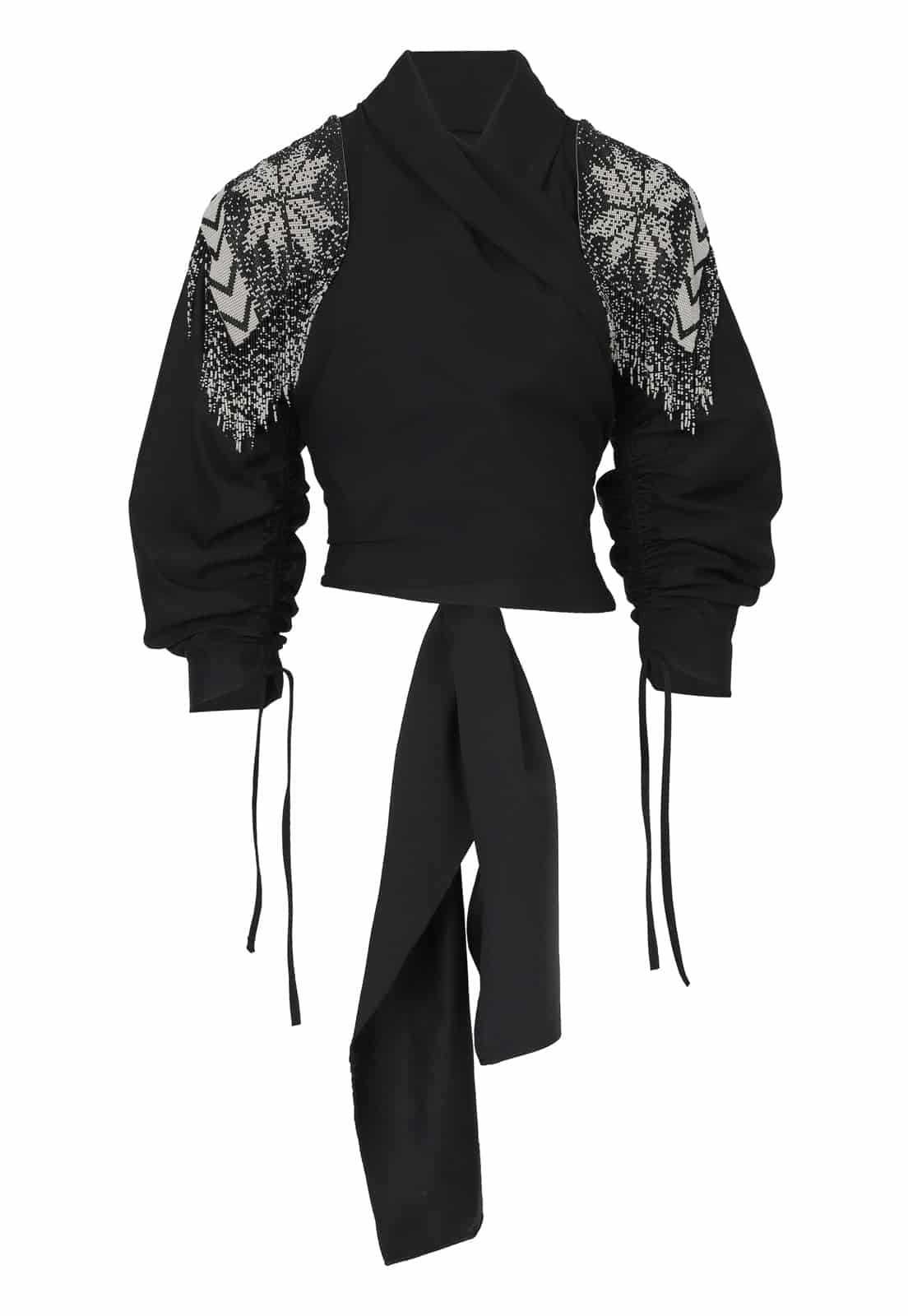 “CHAQUIRA” CROSSED JAPANESE BLOUSE - miniatura 1