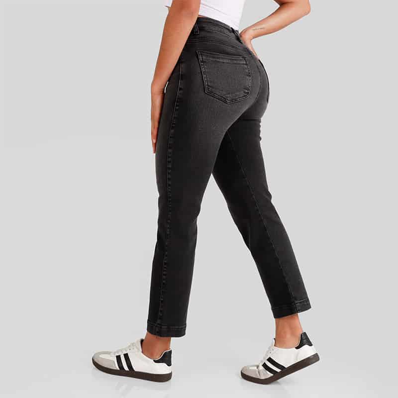Jeans dama Mom Fit AX-2572 Gris - miniatura 2