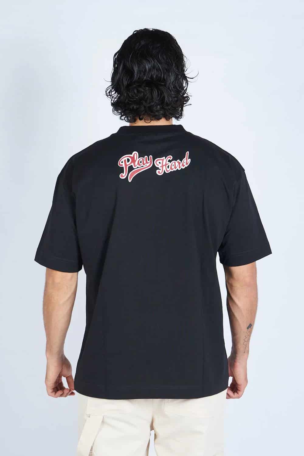 Camiseta oversize PLAY HARD NEGRO | DROP 03 | - miniatura 4