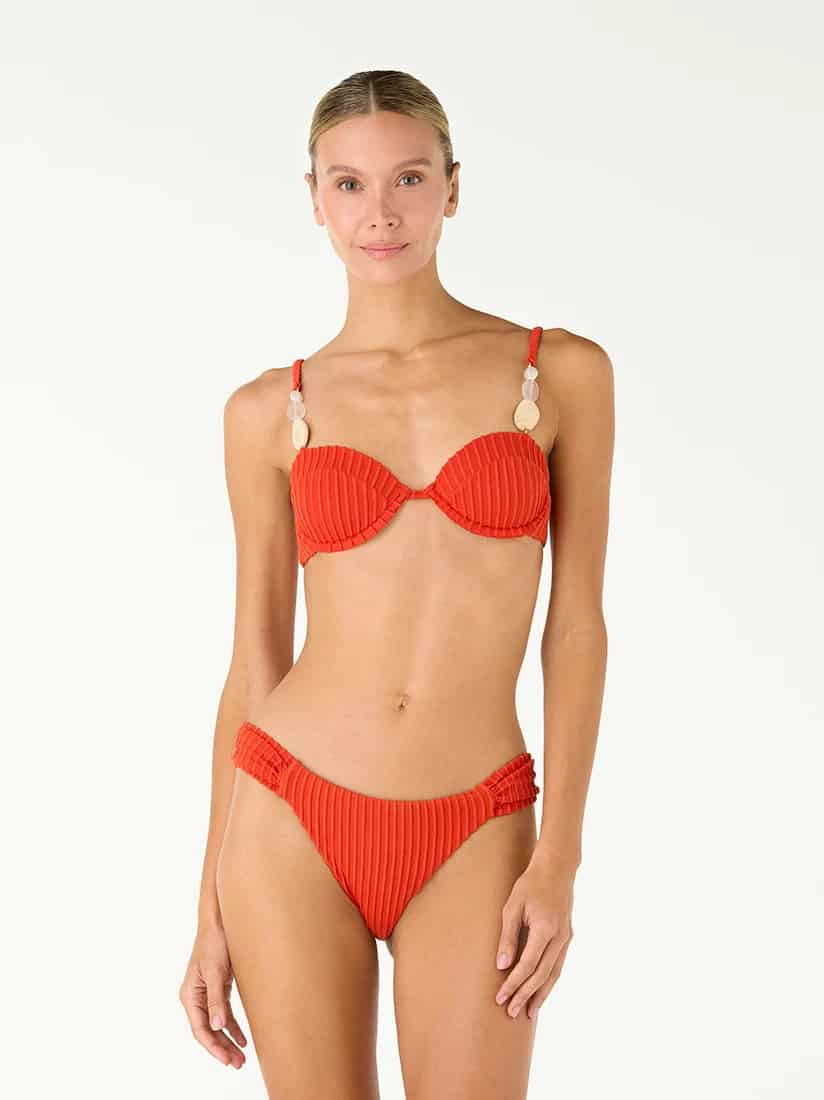 Top de Bikini Perla Shell Red - miniatura 3