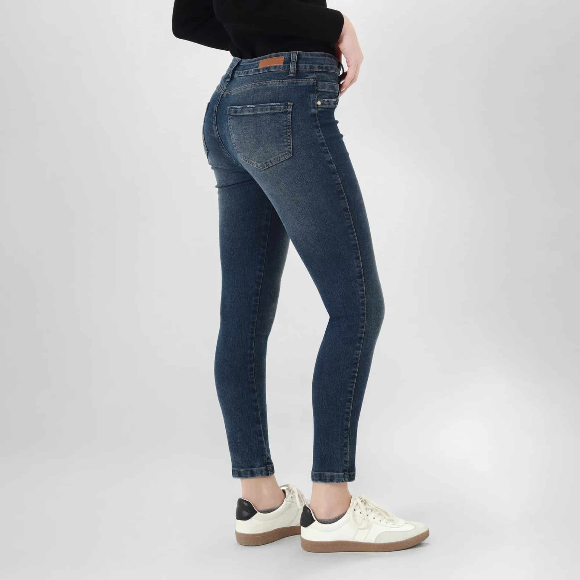 Jean Tiro Medio Bota Skinny - miniatura 4