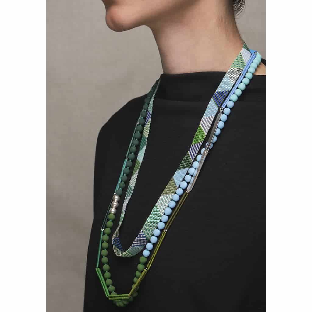 COLLAR TEJIDO ART DECO - miniatura 2