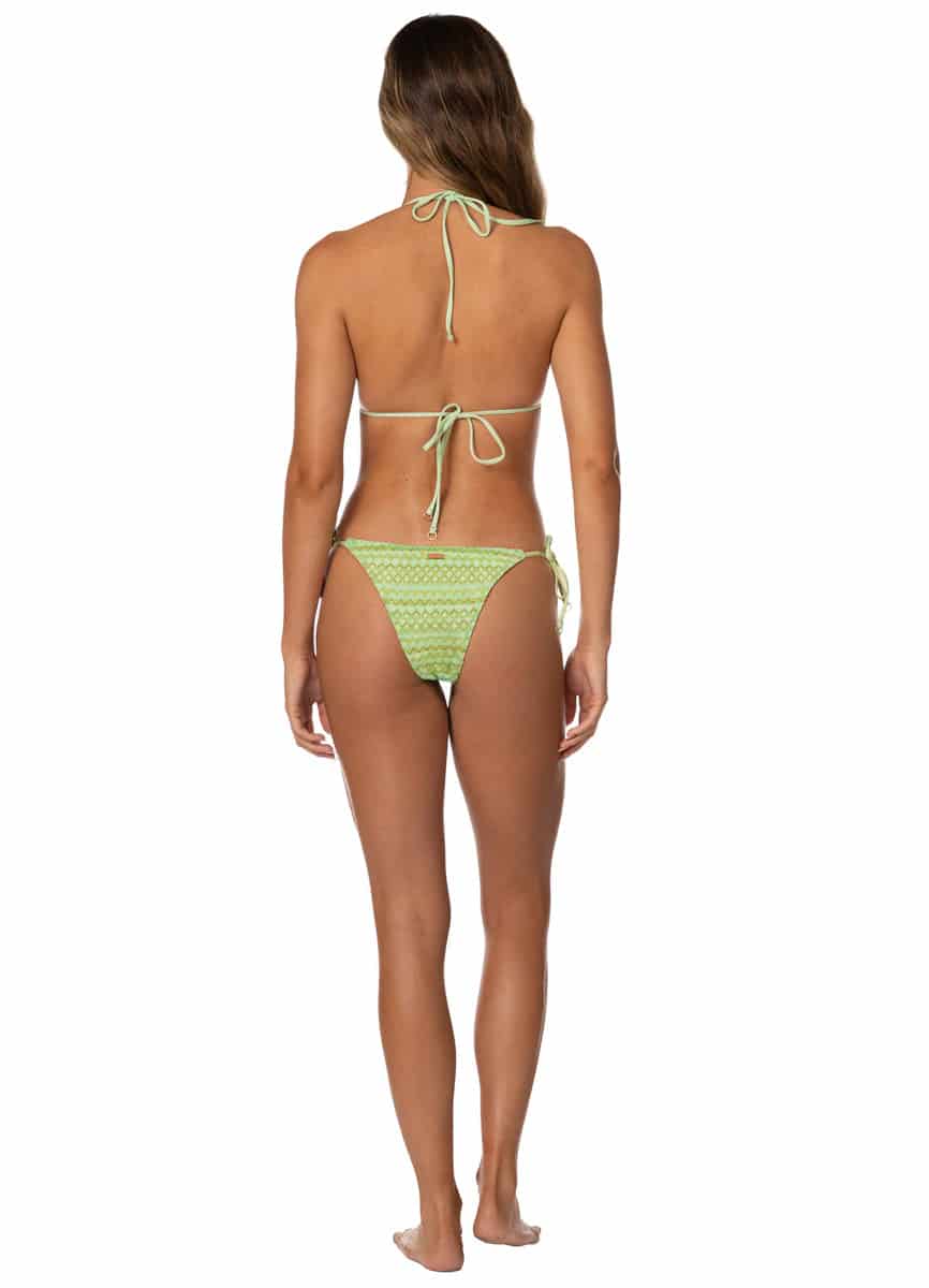 Maaji Green Symphony Balmy Sliding Triangle Bikini Top - miniatura 5