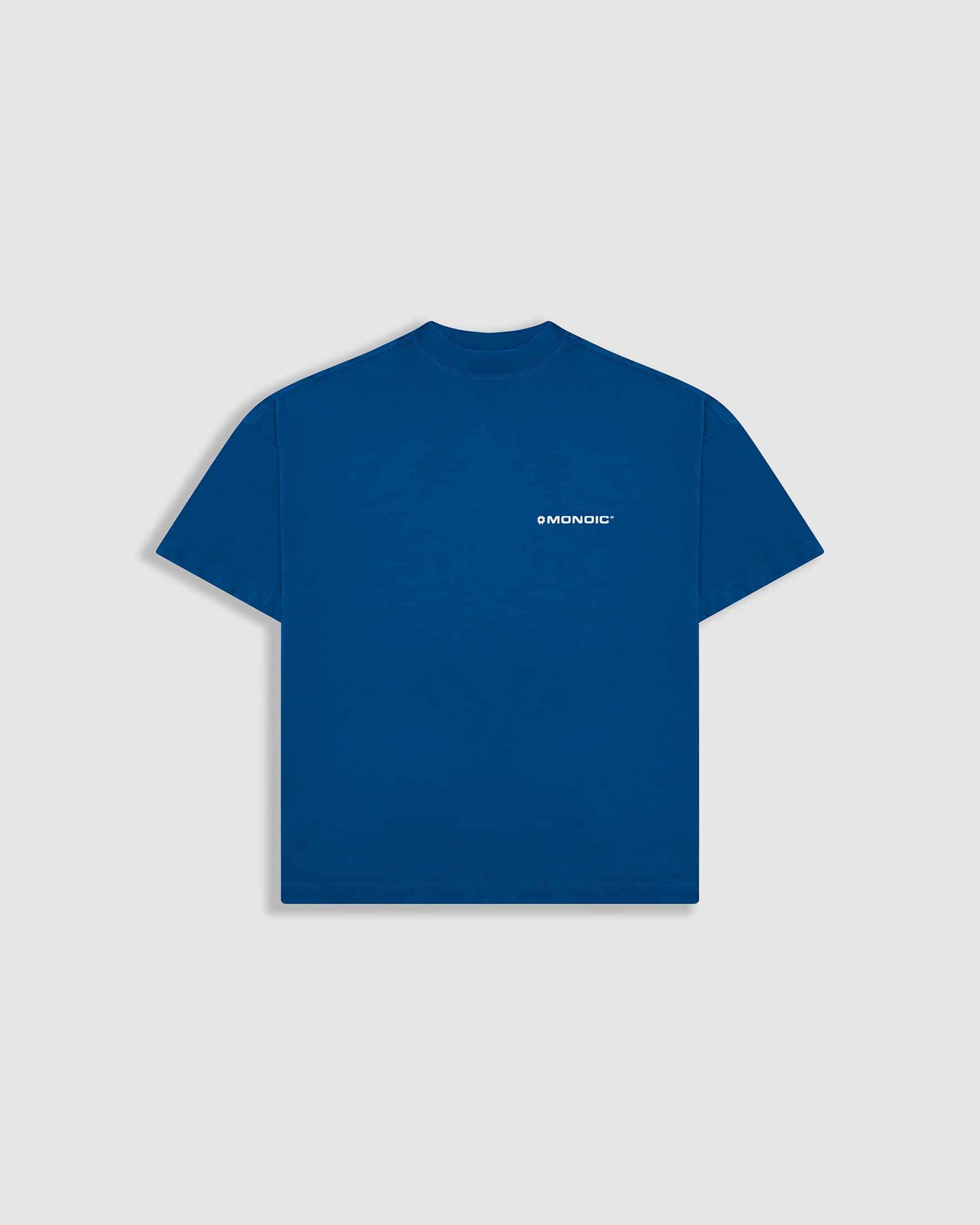 Camiseta Boxy Fit Básica V4 - Azul Cobalto - miniatura 1