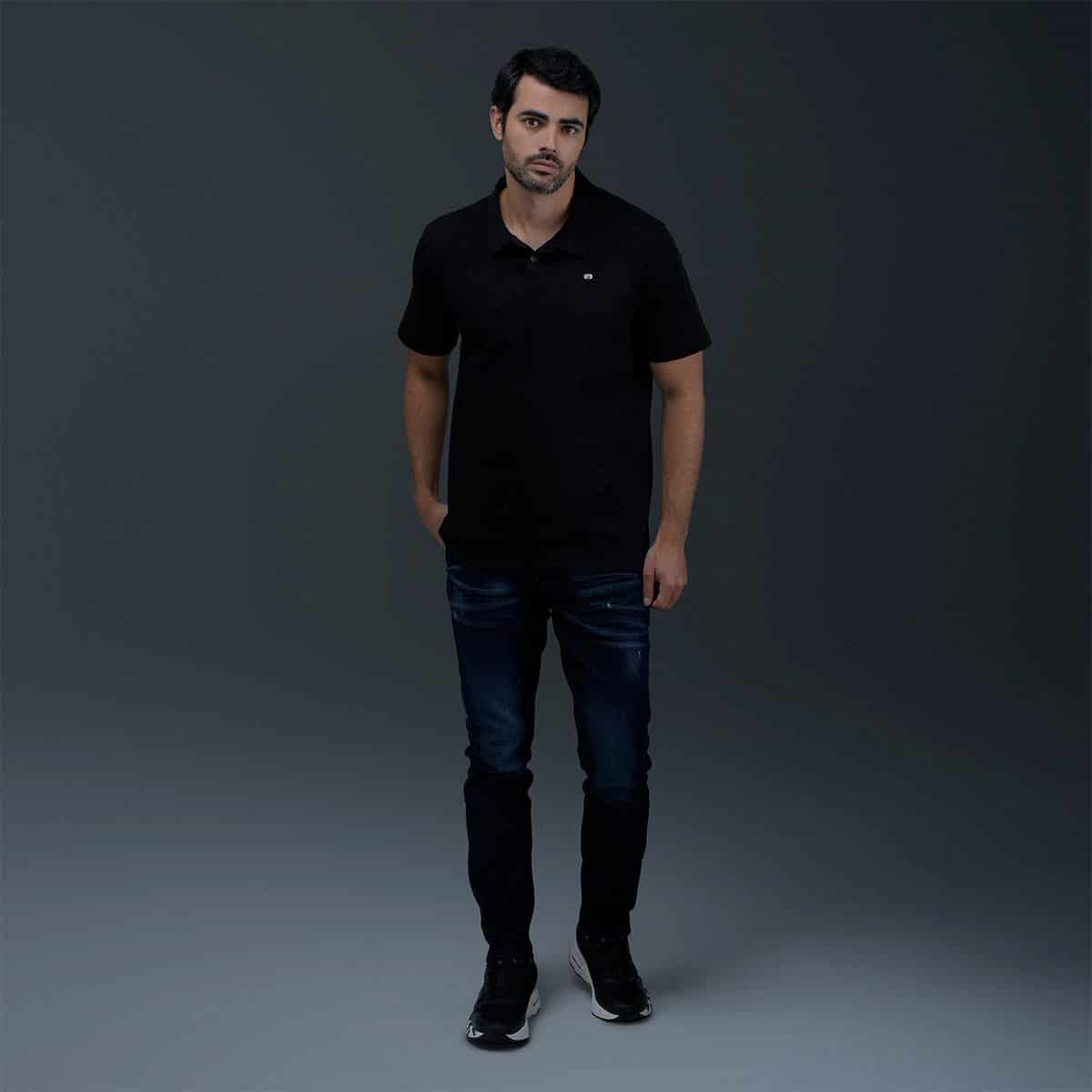 Polo Regular Negro - miniatura 4