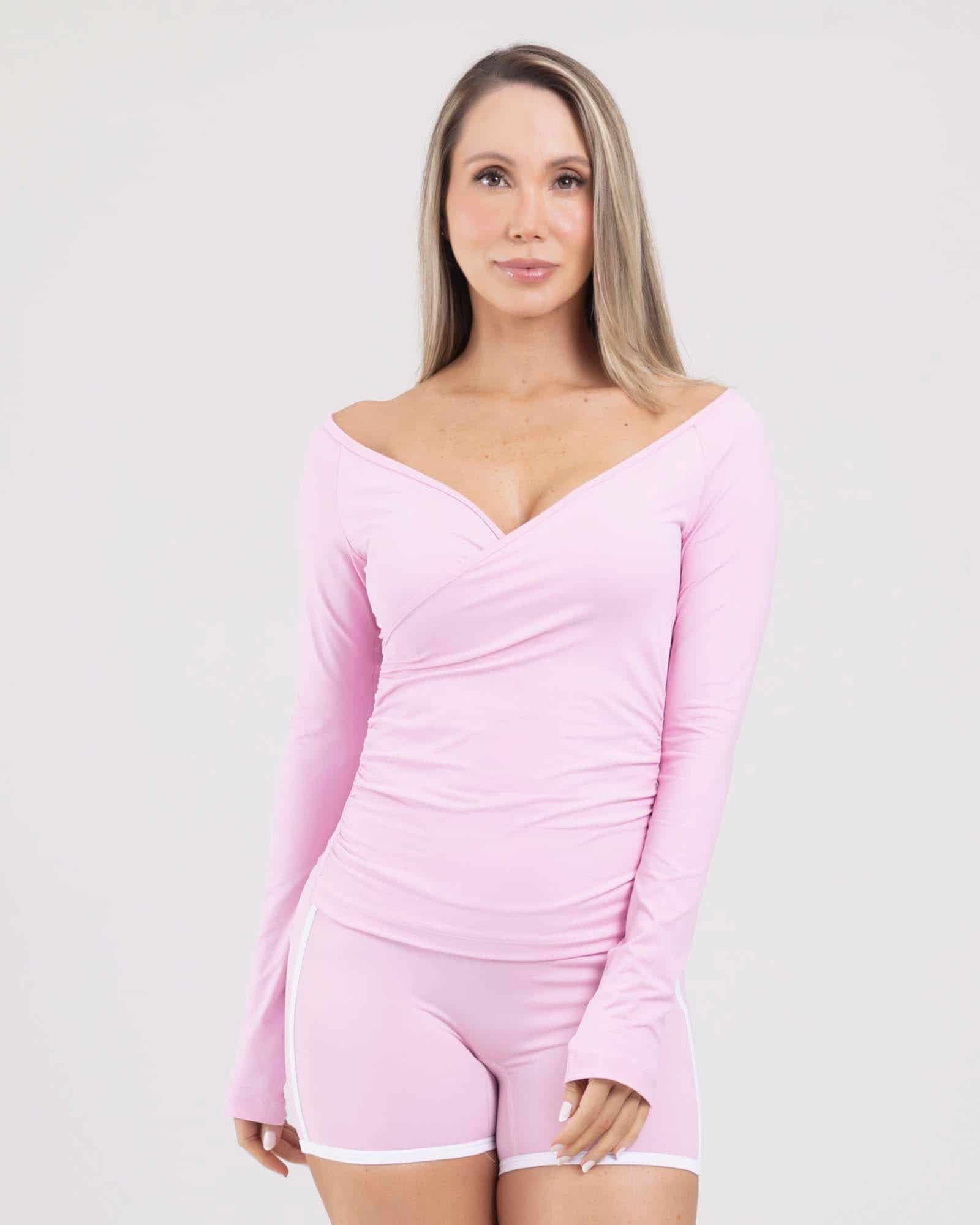 Blusa flow ease rosado orchid dolce FIBER - miniatura 1