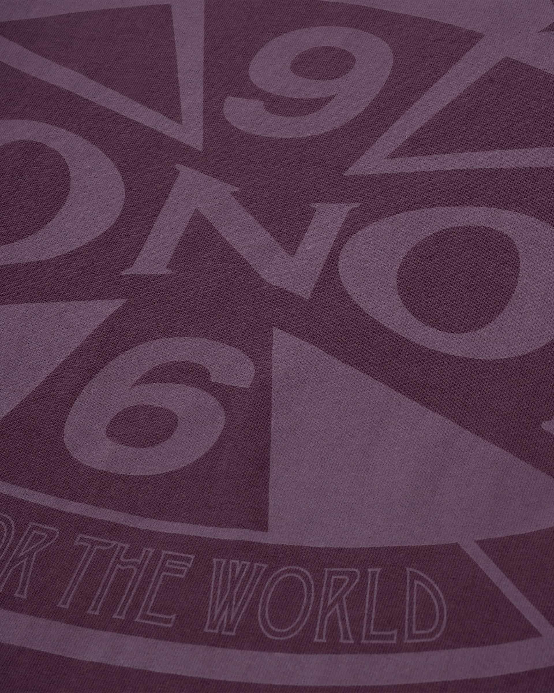 Camiseta Oversized Built For The World - Burgundy - miniatura 4