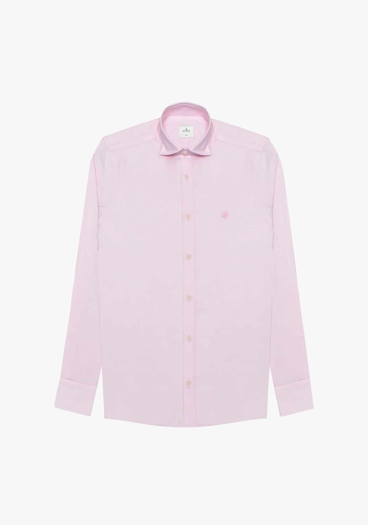 Camisa Whitman Rosada Cuello Francés - miniatura 1
