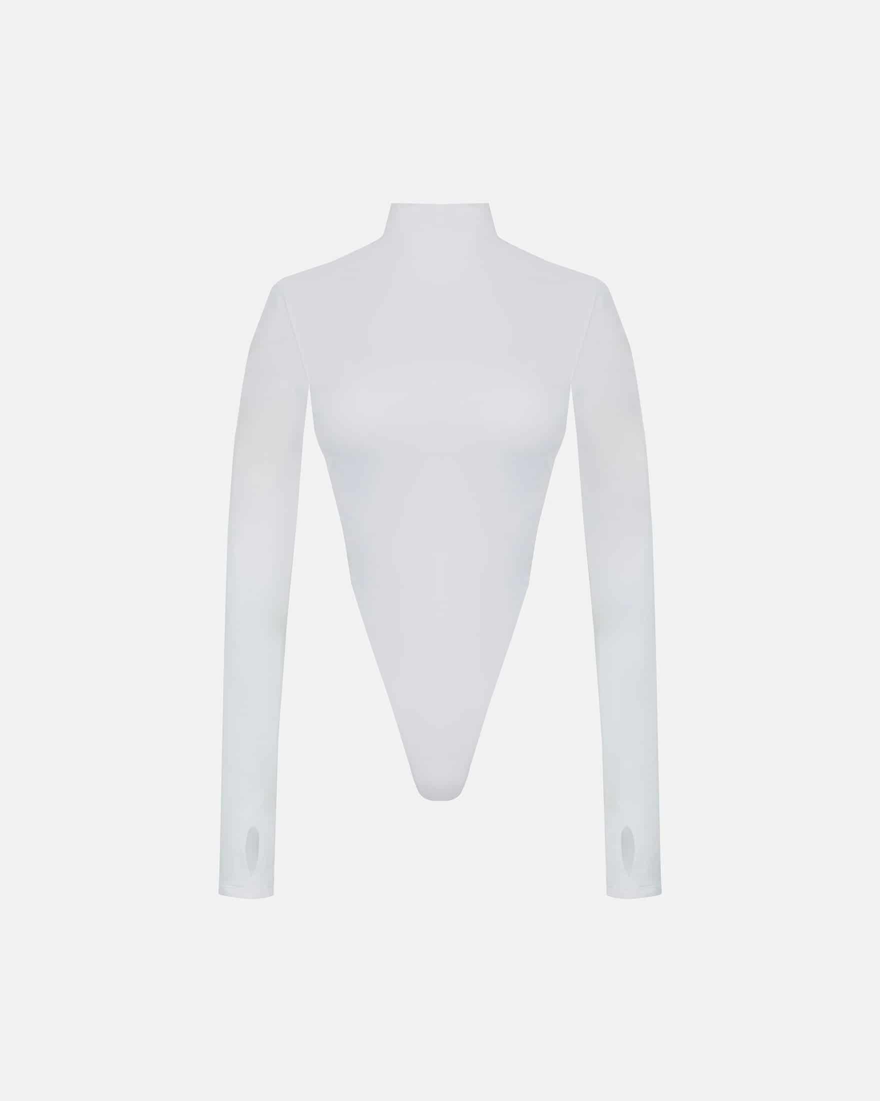 Basics Turtleneck Backless Body White - miniatura 1
