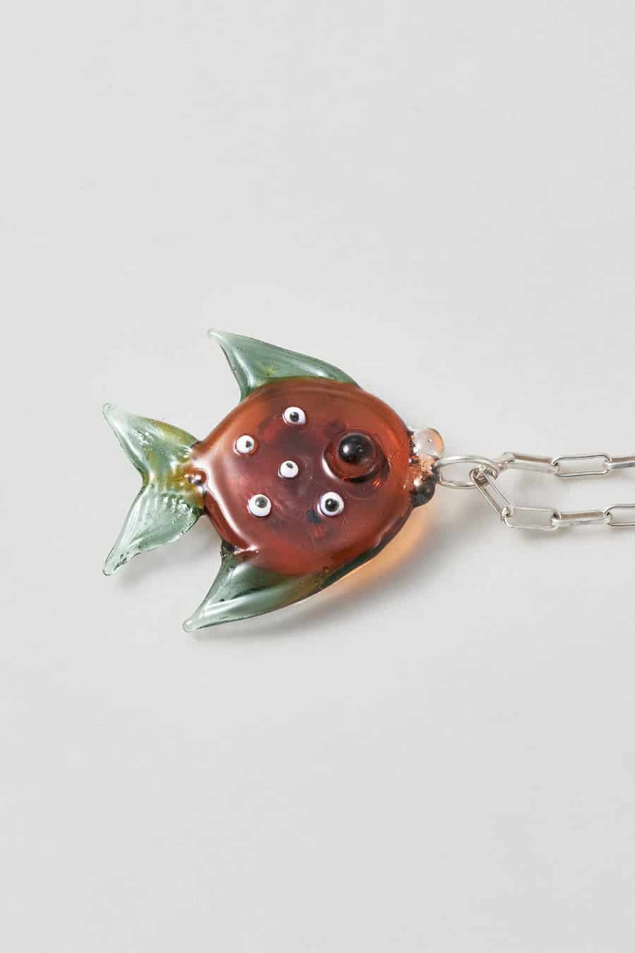Cadena nemo plata y vidrio - miniatura 1