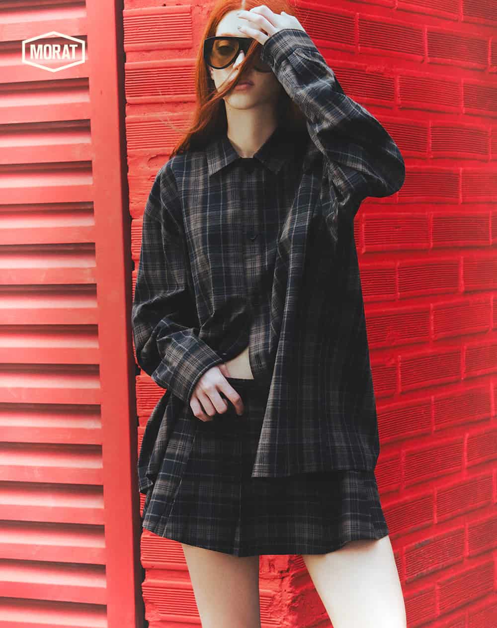 Camisa overshirt cuadros unisex GEF | MORAT - miniatura 4