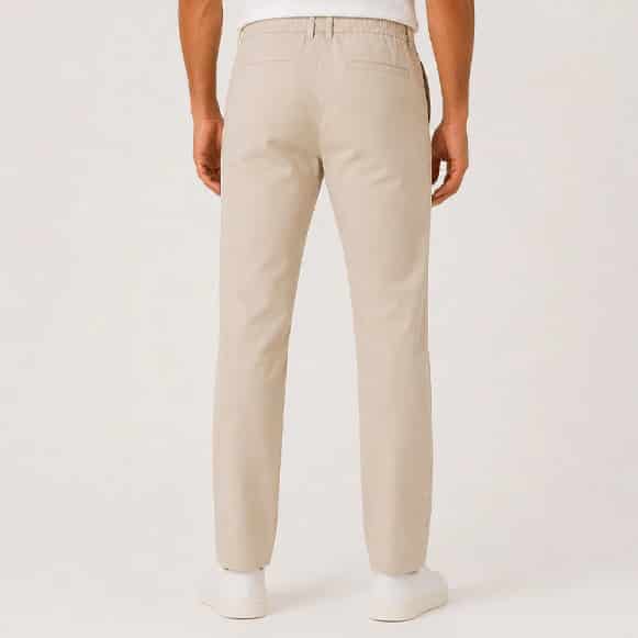 PANTALON RESORTADO 100% POLIESTER HOMBRE - miniatura 4