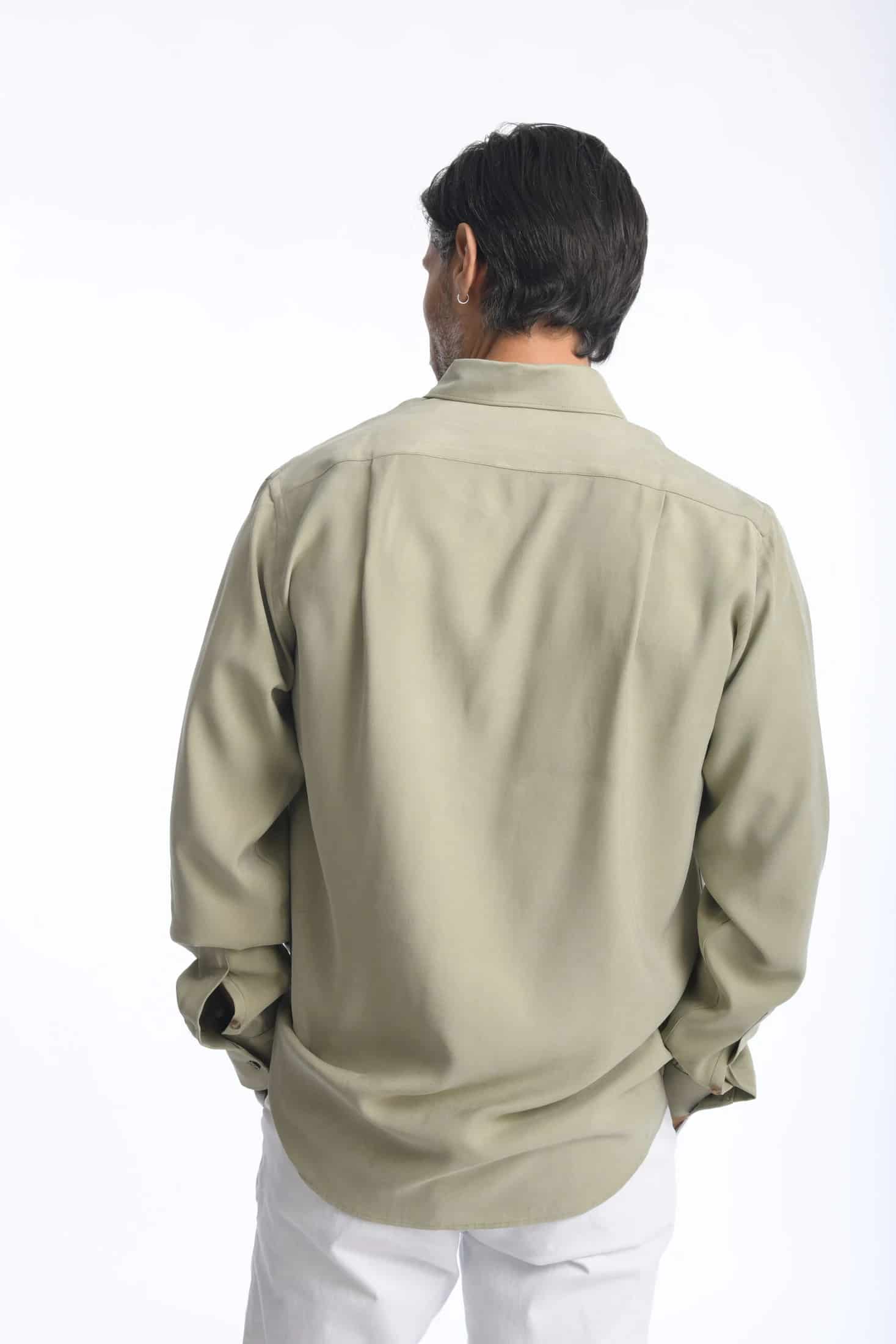 Camisa Cefiro Oliva - miniatura 11