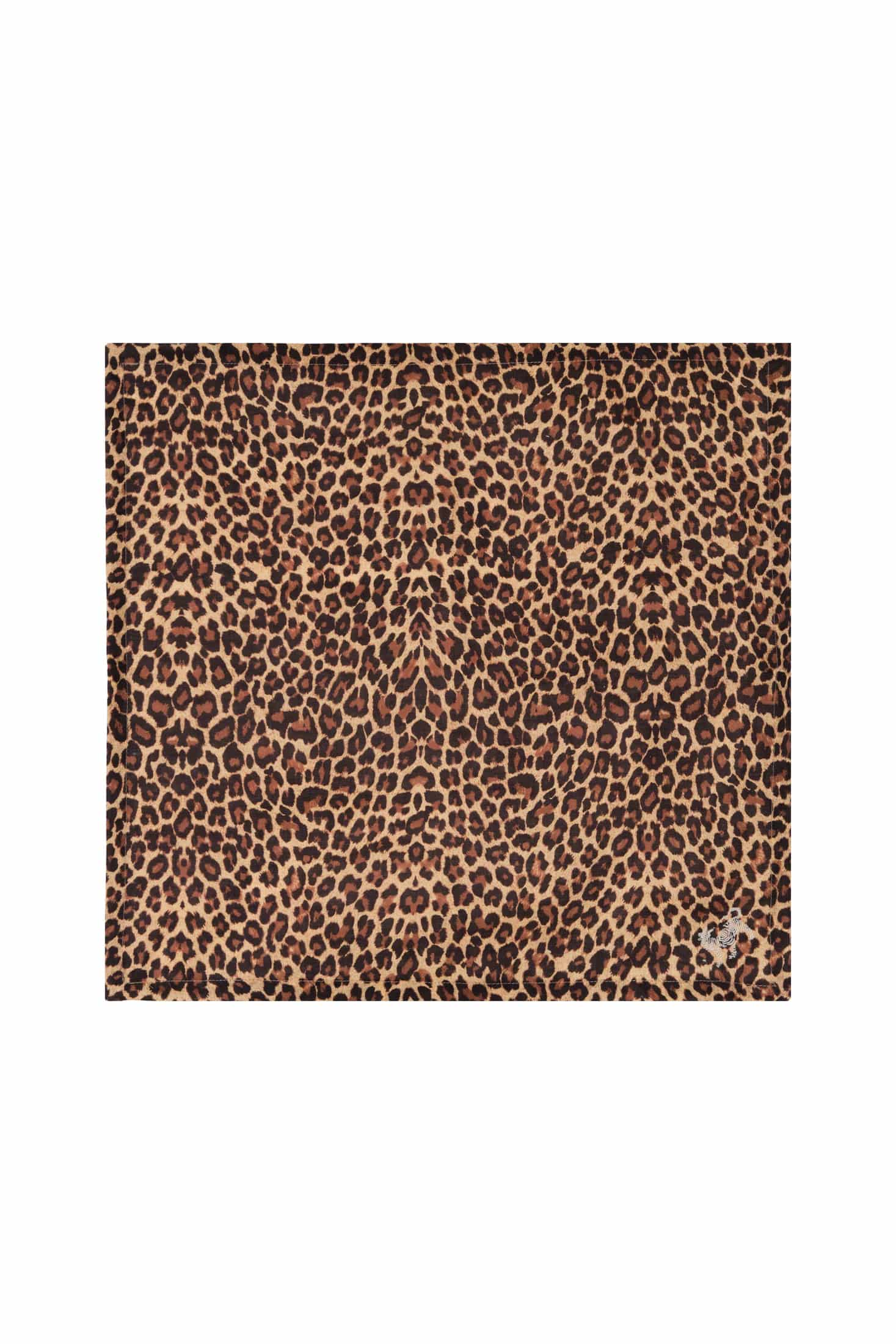 Jaguar Embroidered Linen Napkins / Set of 4 - miniatura 2